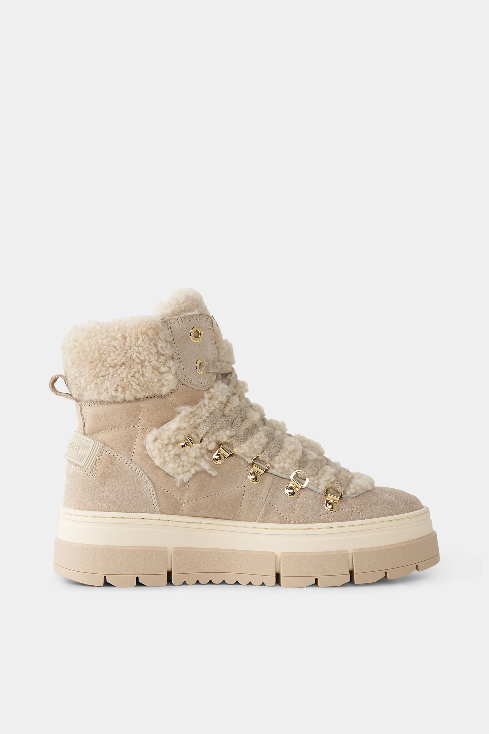 Mid boots Vaduz with spikes Beige