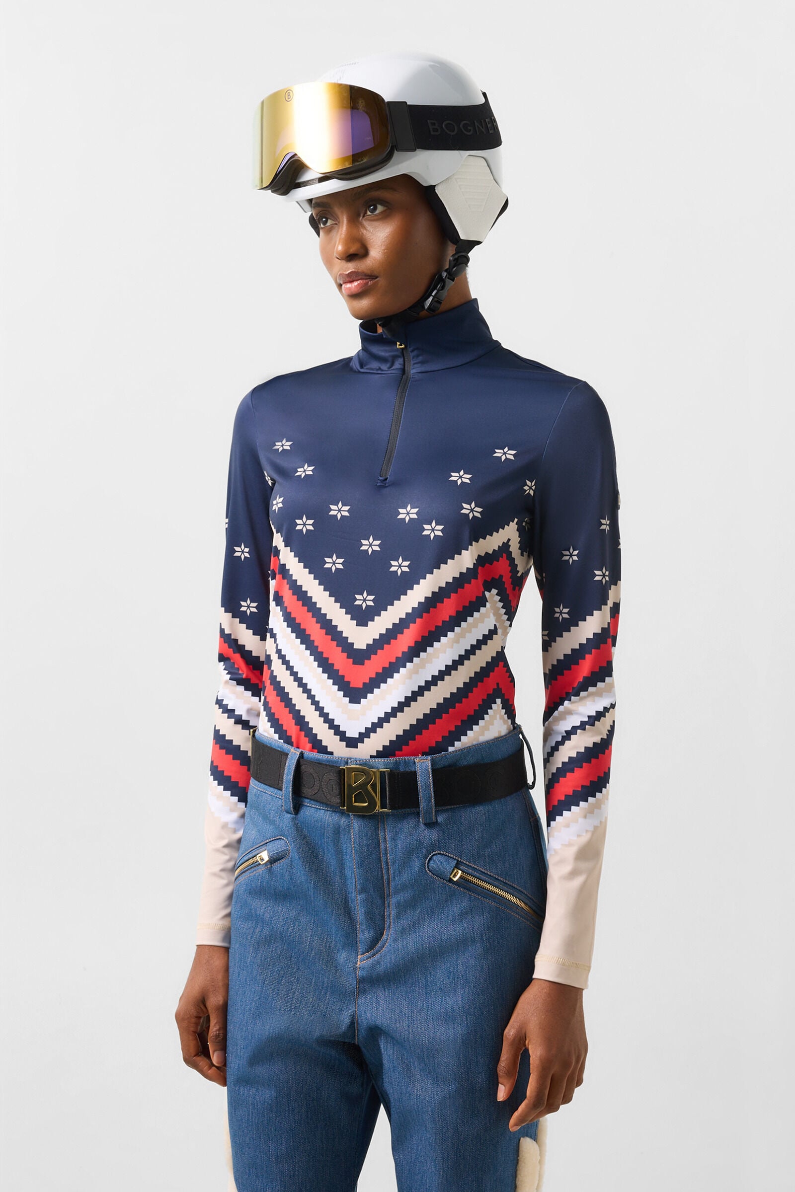 First Layer Fabia Navy/Beige/Red