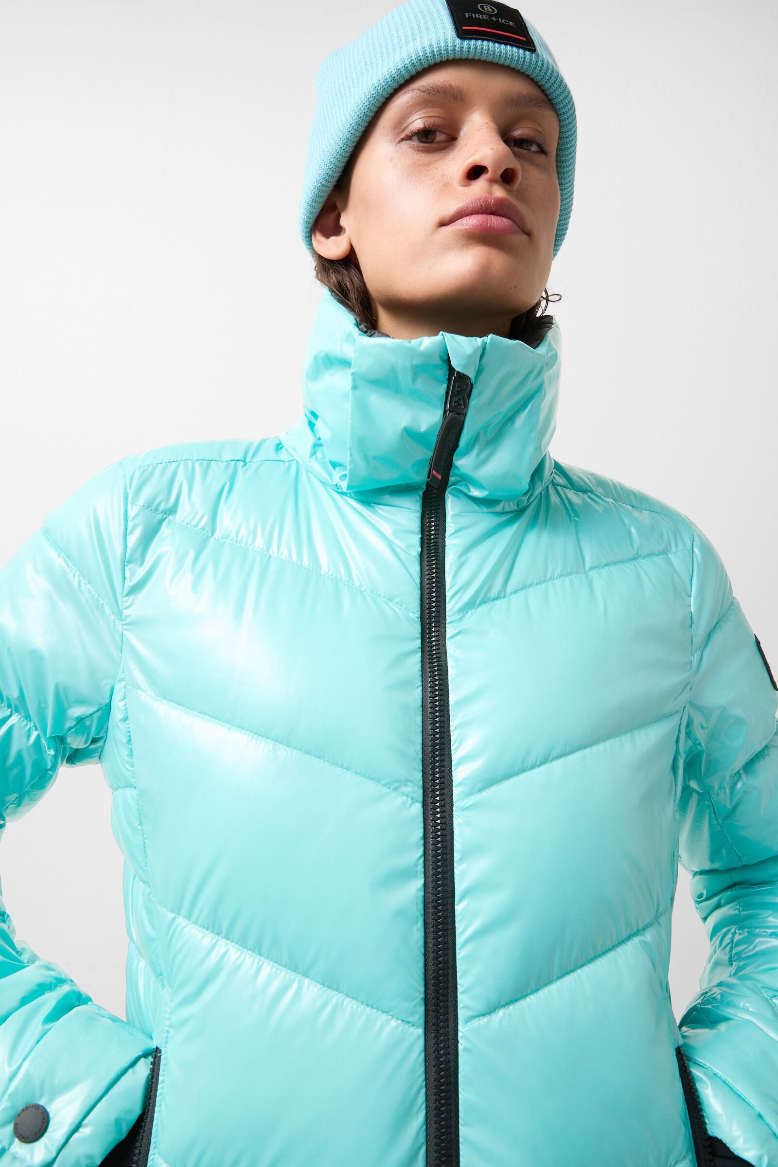 Saelly quilted jacket Ice blue