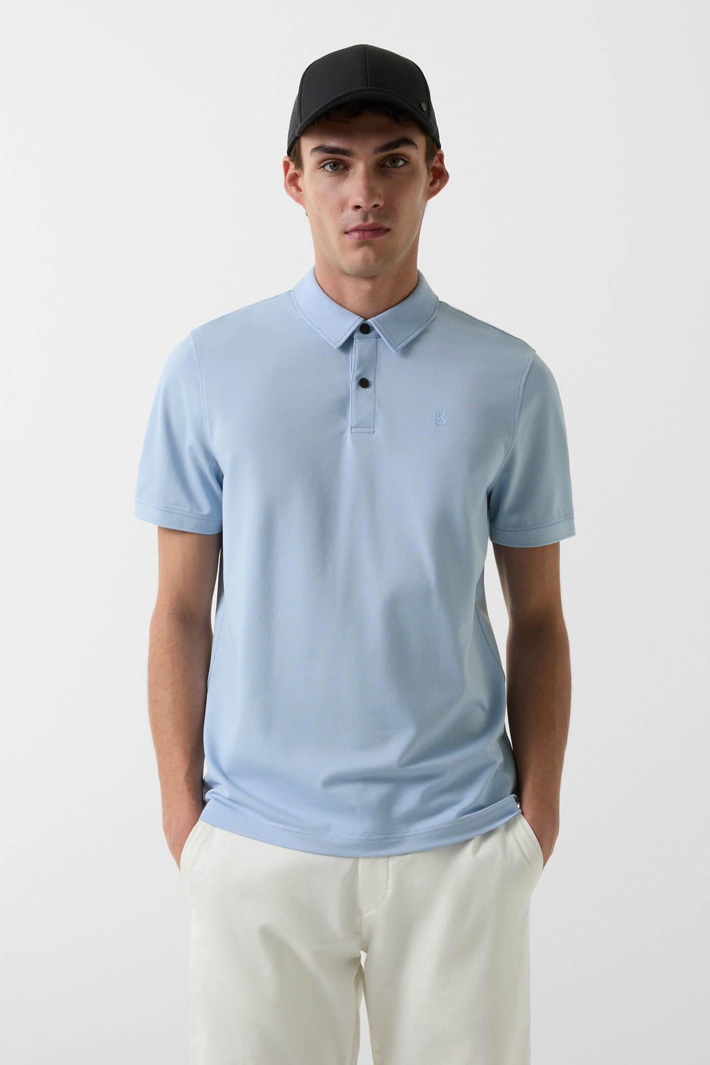 Timo polo shirt Light blue