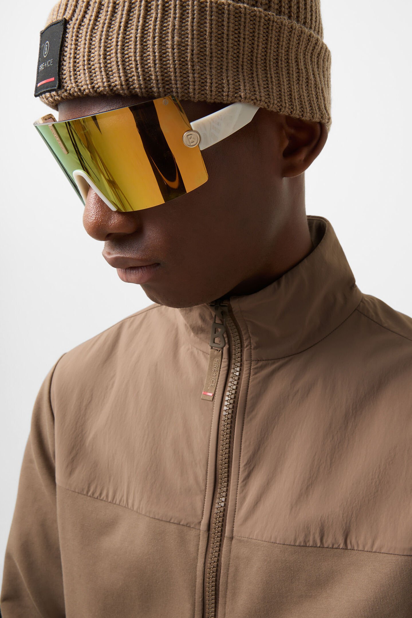 Dolan hybrid jersey jacket Caramel
