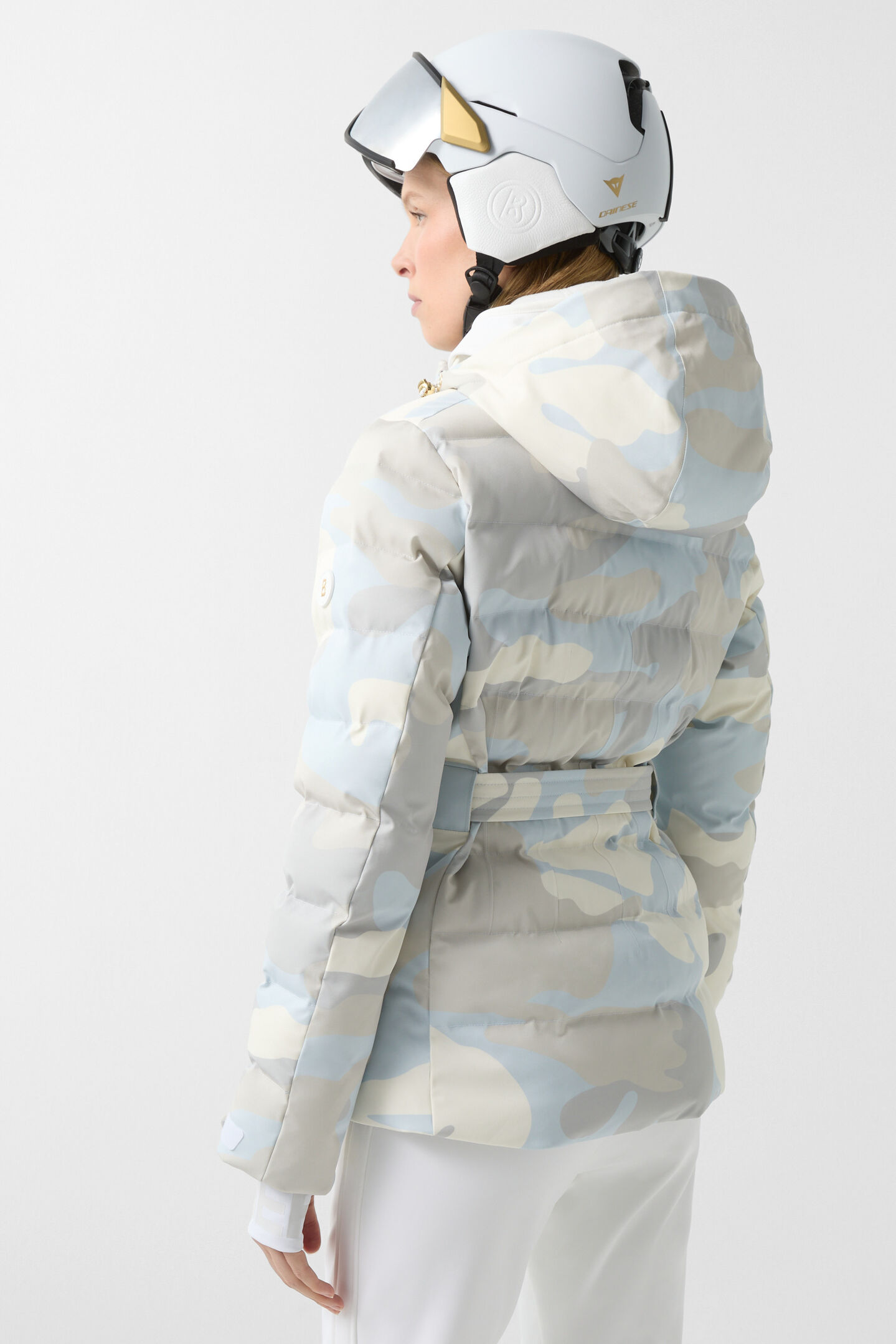 Ellya quilted jacket Light blue/cream