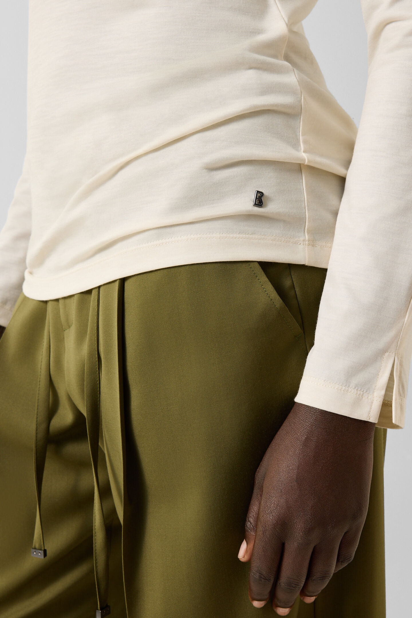 Whoopy Polo Long-Sleeved Top Off-White