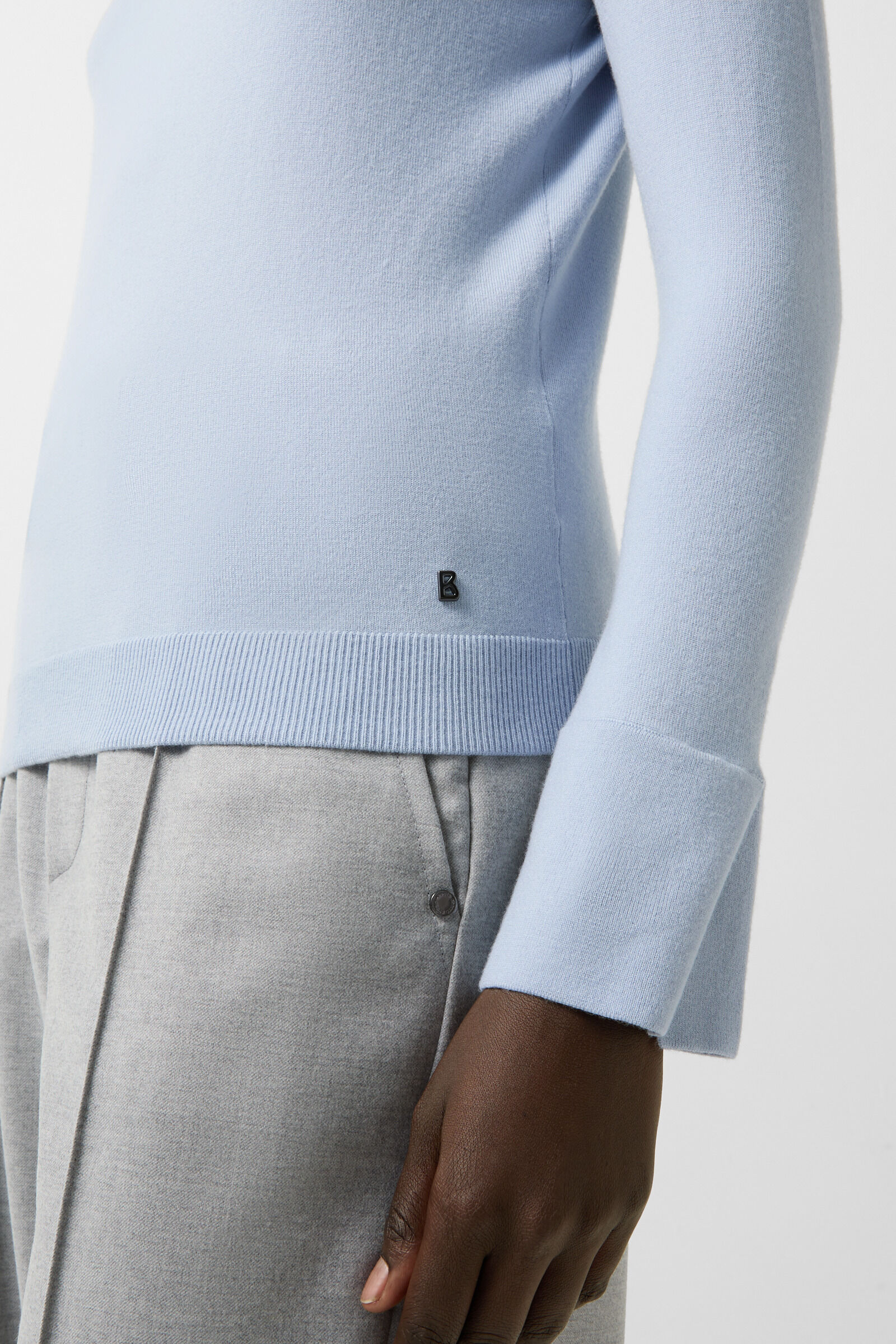 Vinny turtleneck jumper Light blue