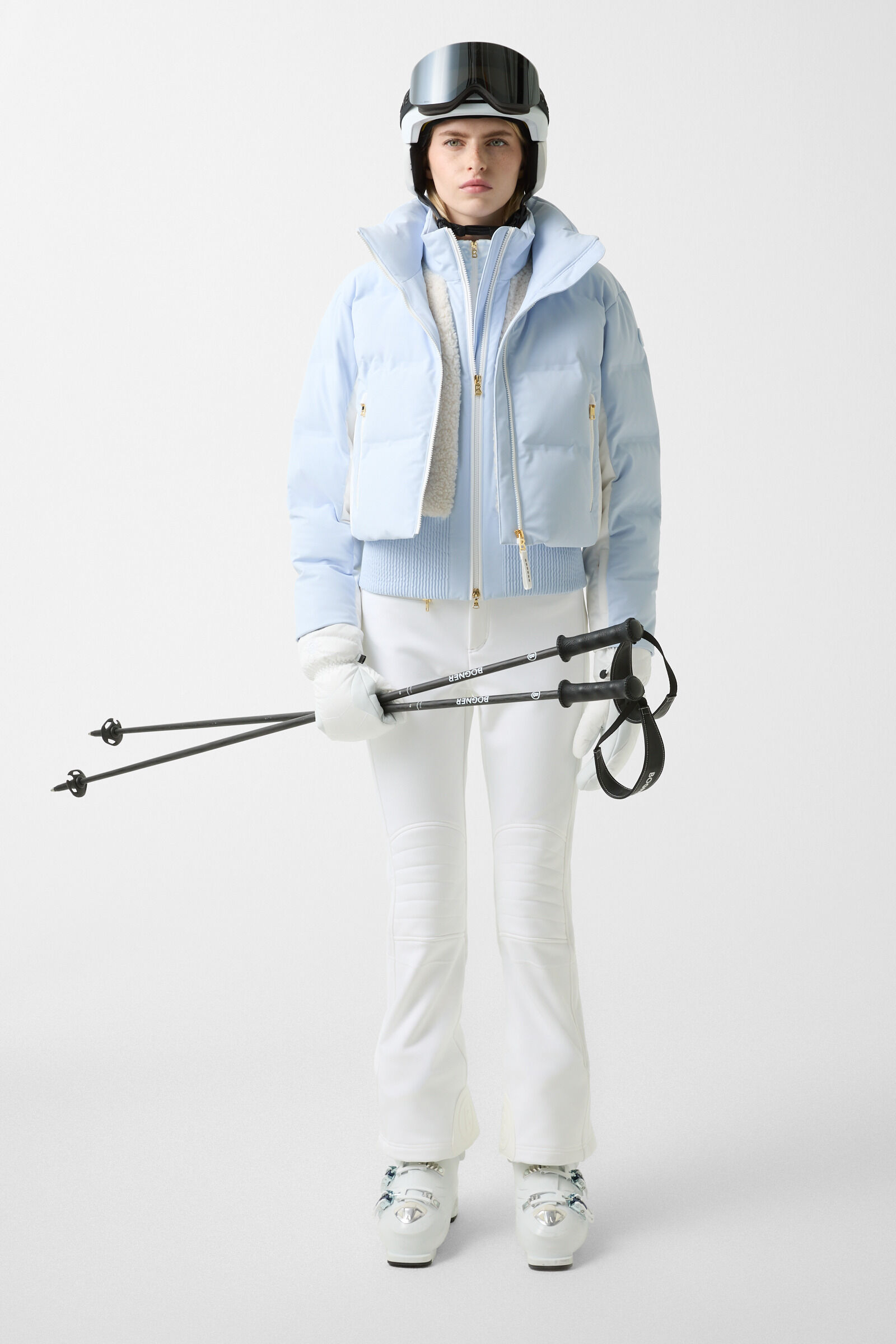 Jacquard first layer Jasmina Light blue/white