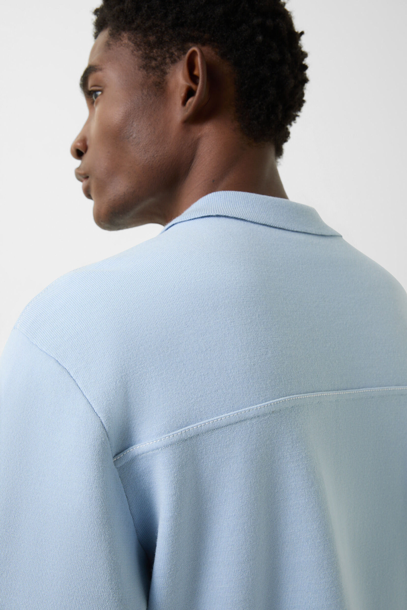 Olaf knit jacket Light blue