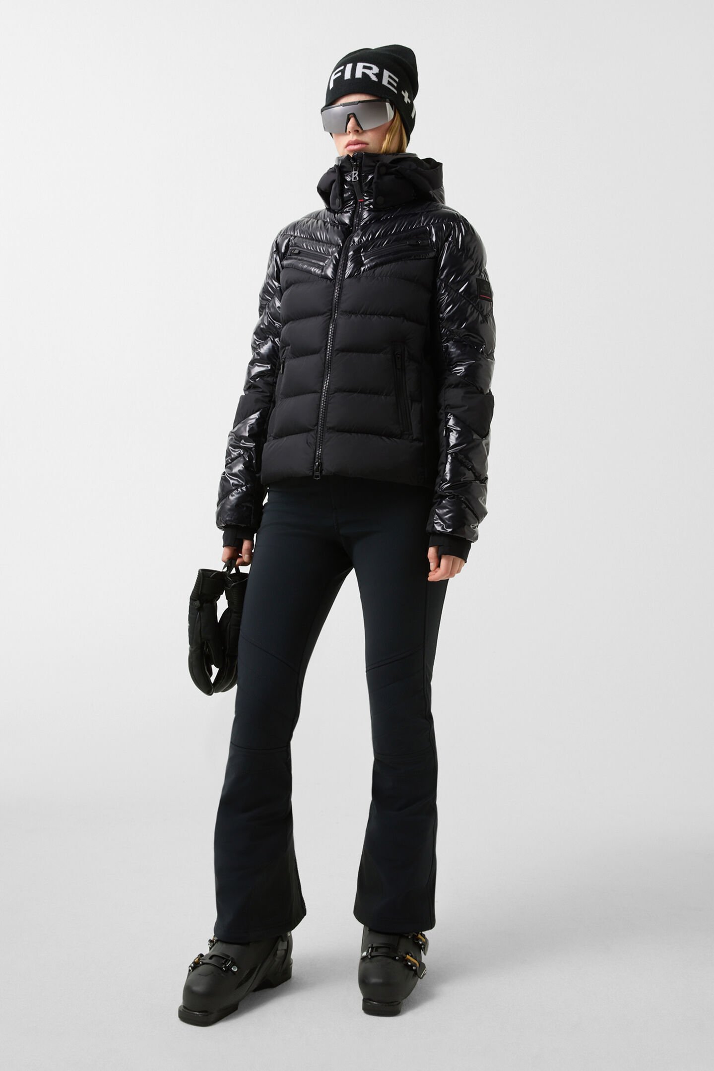 Farina quilted jacket Black