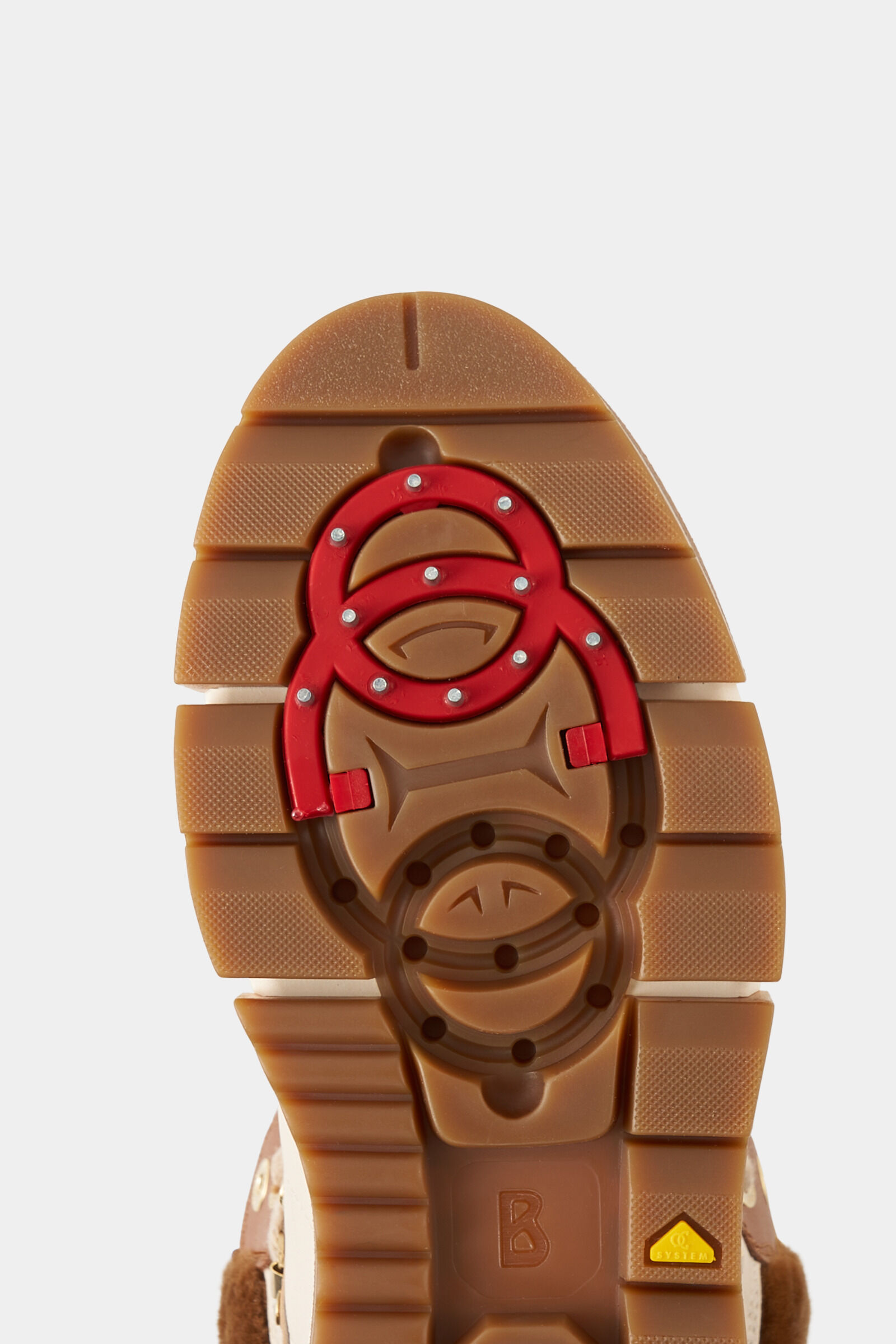 Mid boots Vaduz with spikes Beige/Cognac