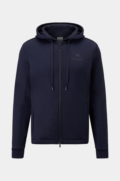 Berto jersey jacket Navy blue