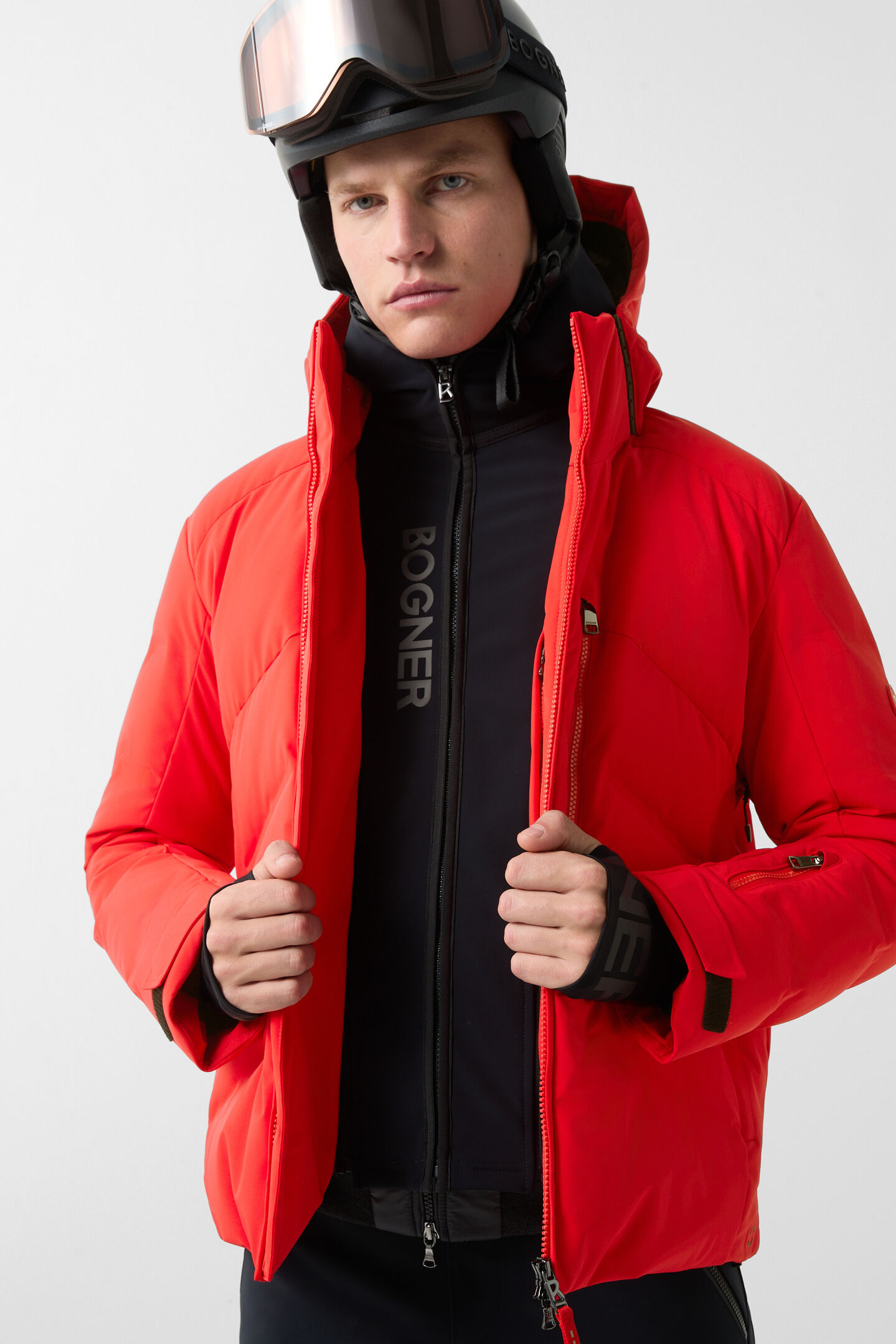 Jervis down ski jacket Red
