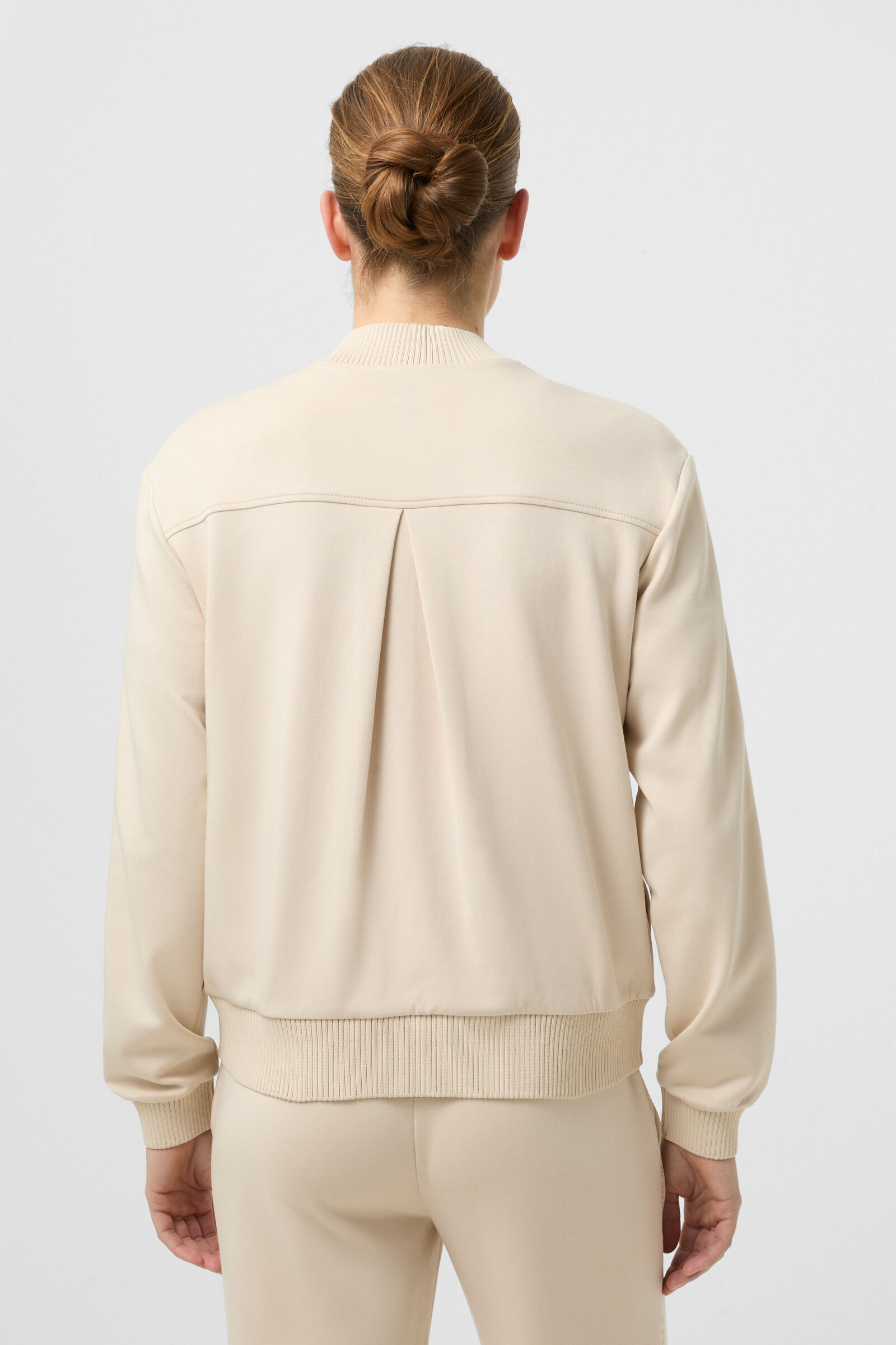Nika jersey jacket Sand