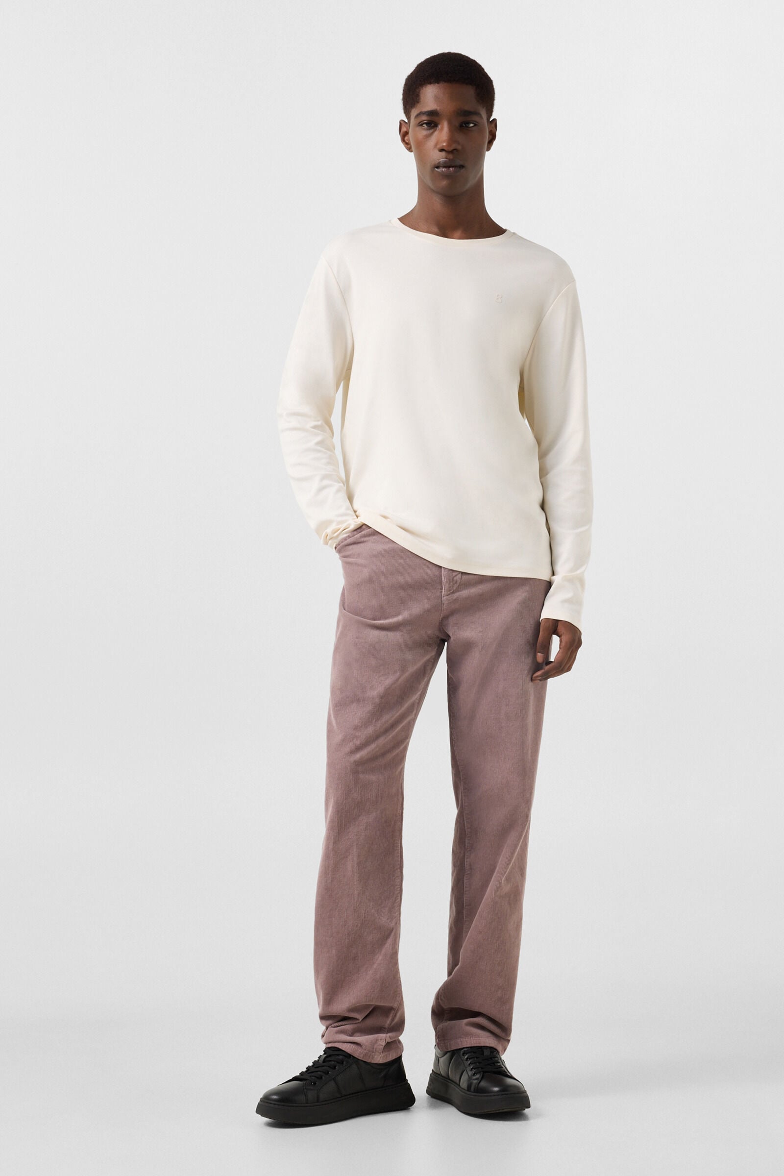 Arvid cotton long-sleeved top Off-White