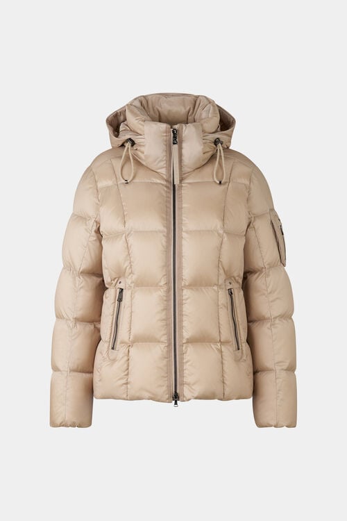 Feline down jacket Beige