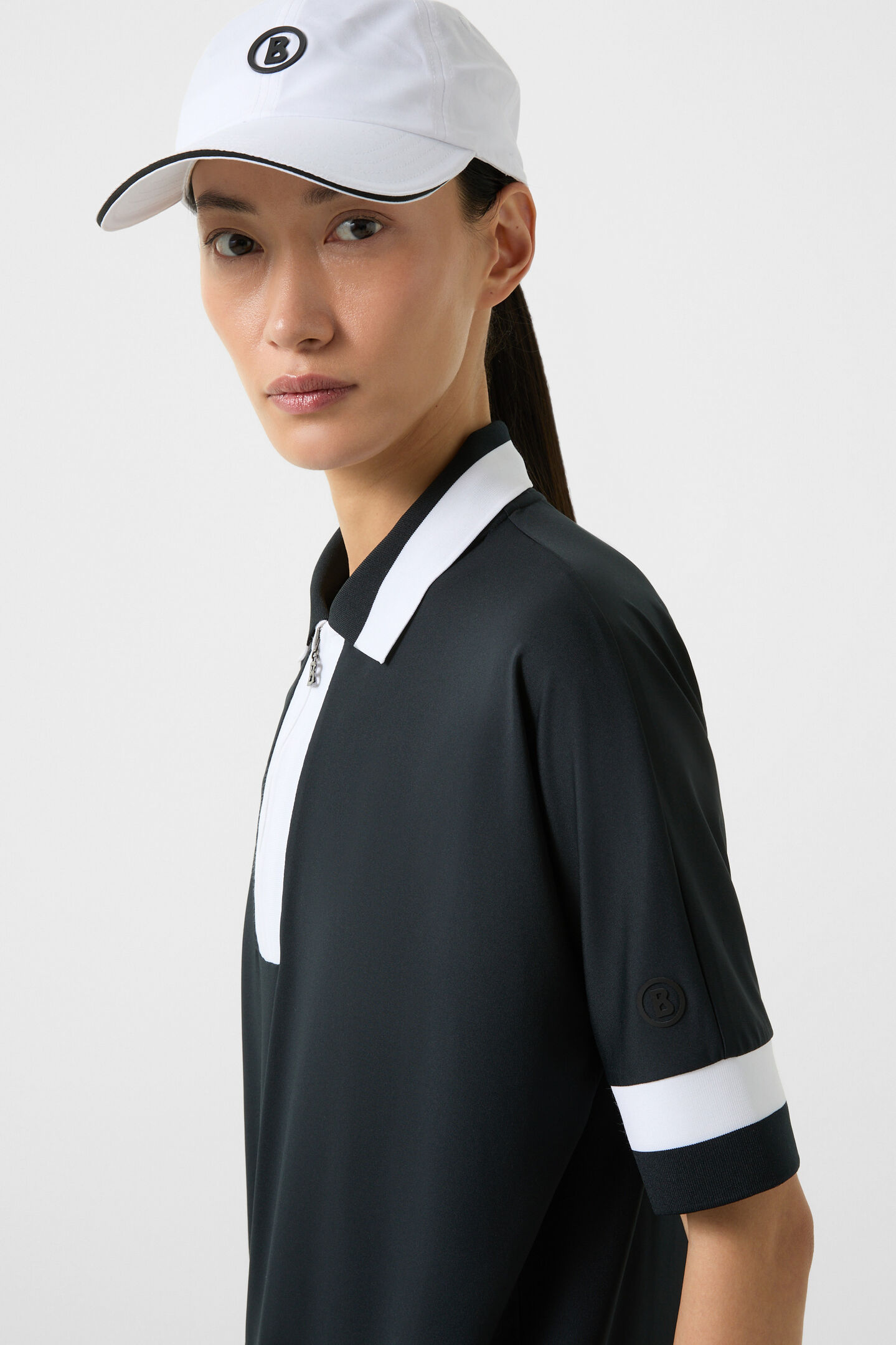 Andrina functional short-sleeved top Black