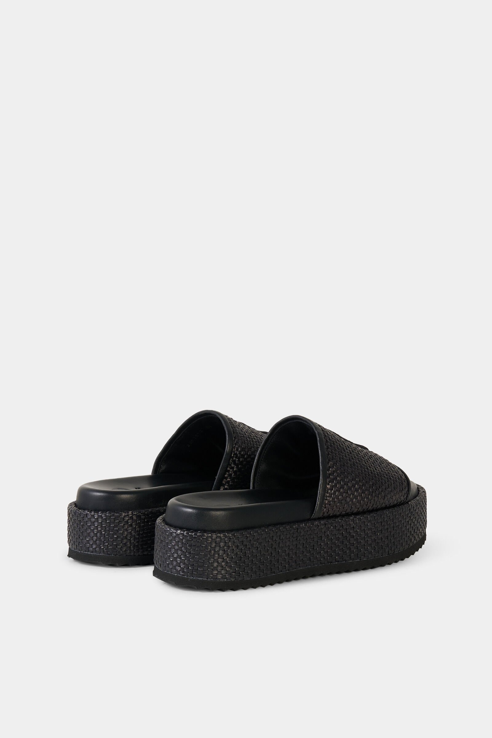 Sorrento platform sandals Black