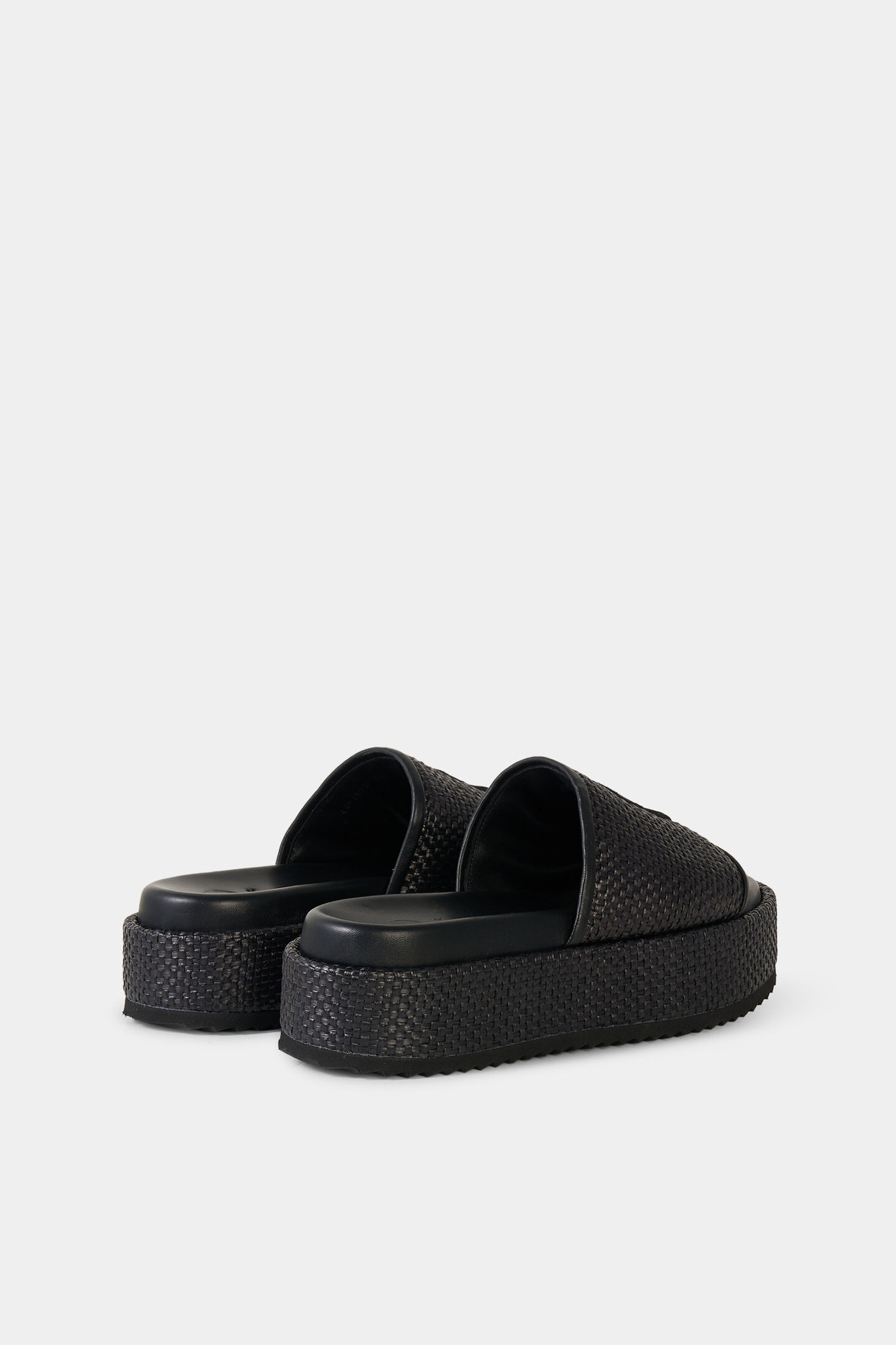 Sorrento platform sandals Black