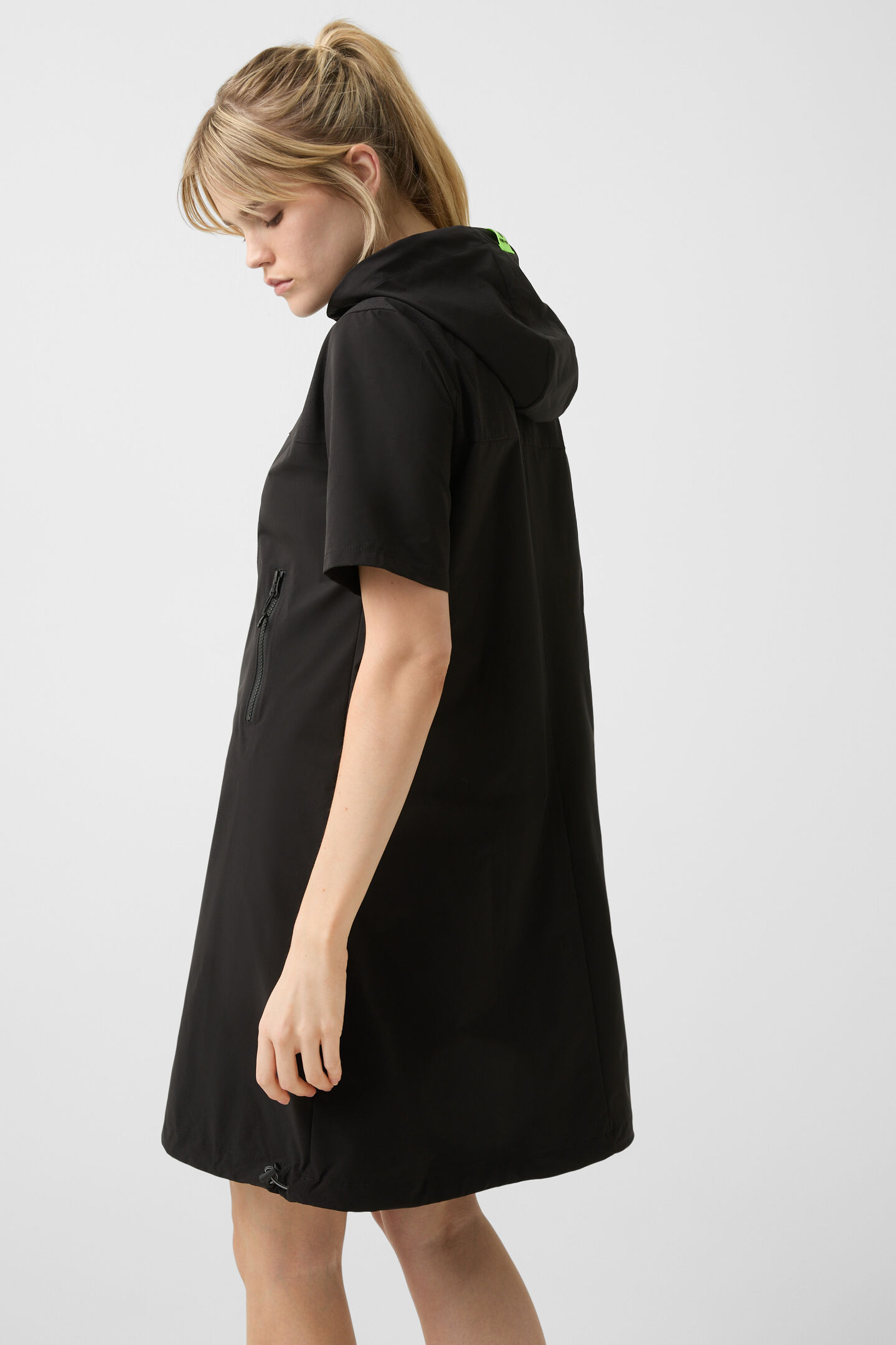 Valerie hoodie dress Black