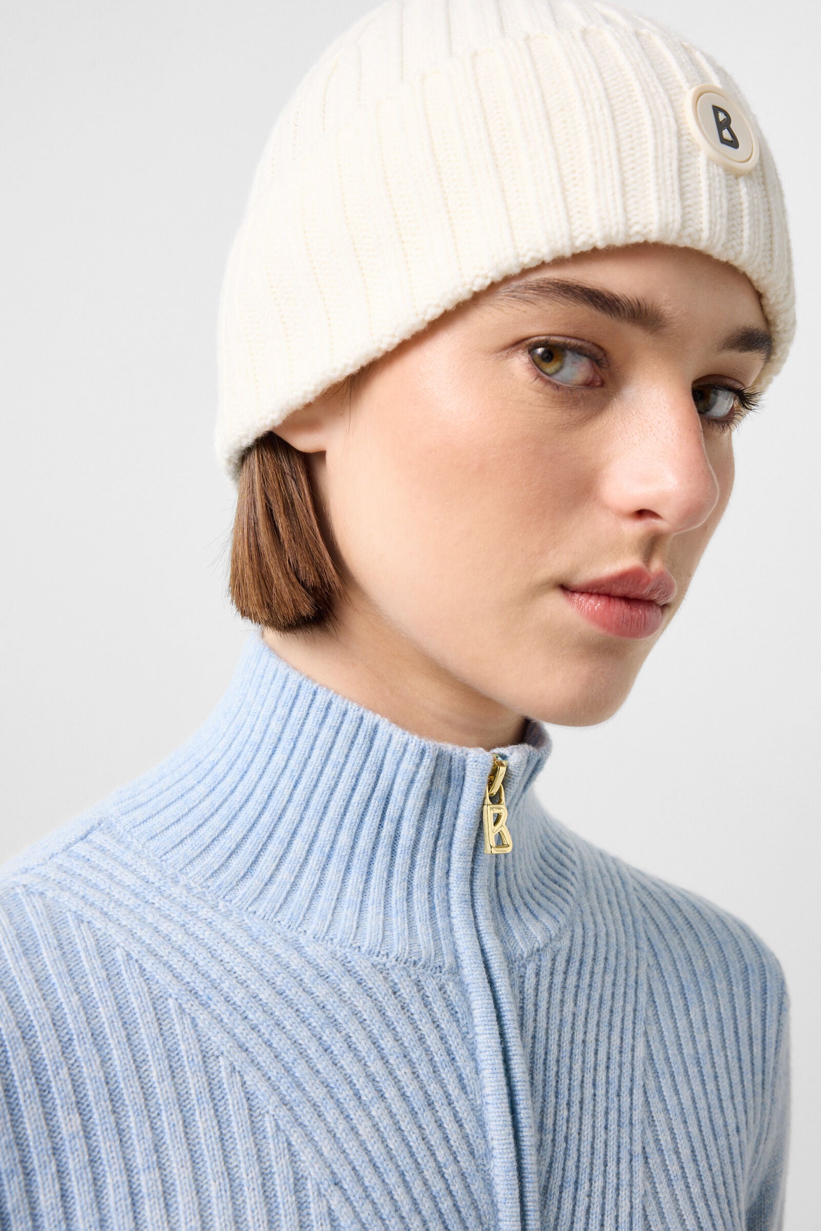 Camila cashmere jumper Light blue
