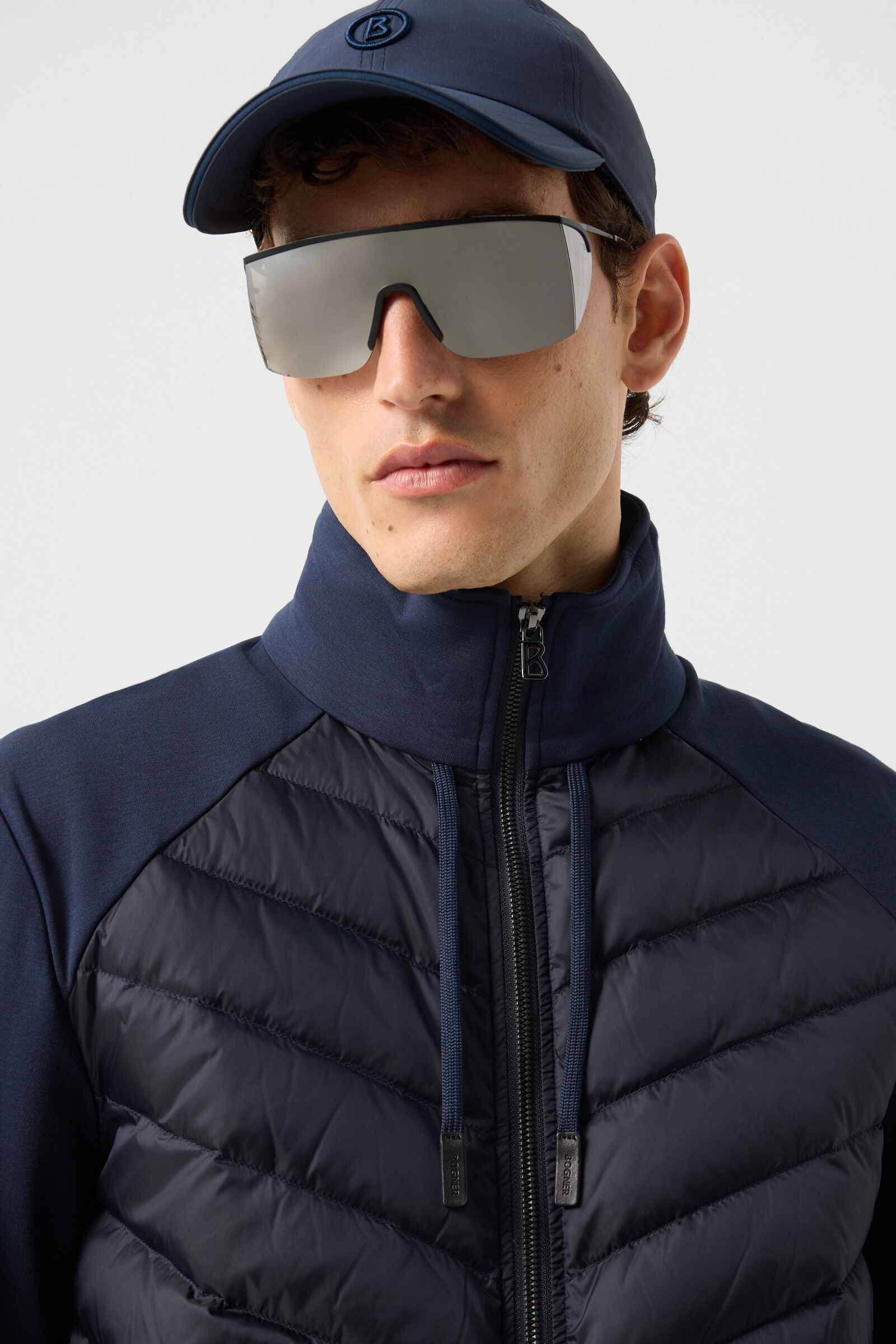 Baker down jersey jacket Navy blue