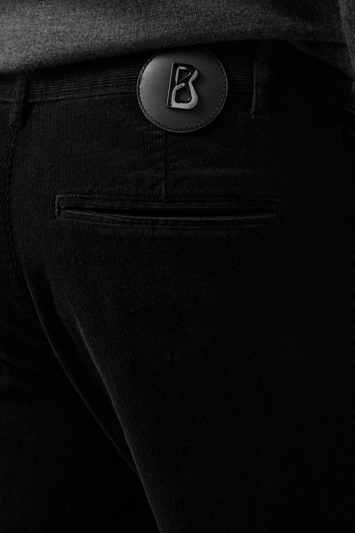 Travis corduroy trousers Black