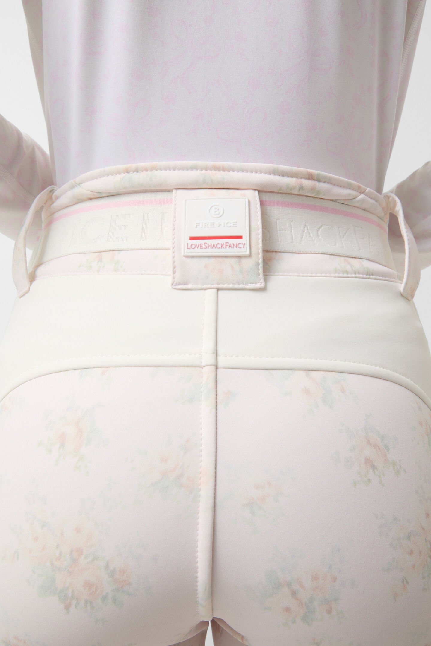 Zula softshell ski pants Pink/Off-White