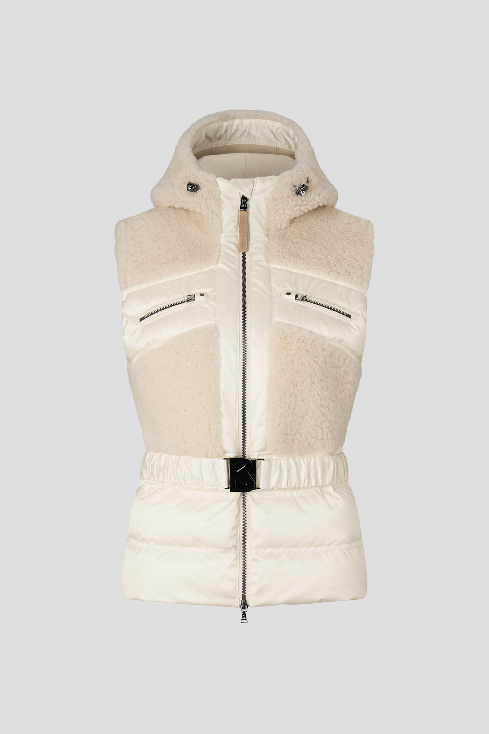 BOGNER Sport Minka lambskin and down vest for women