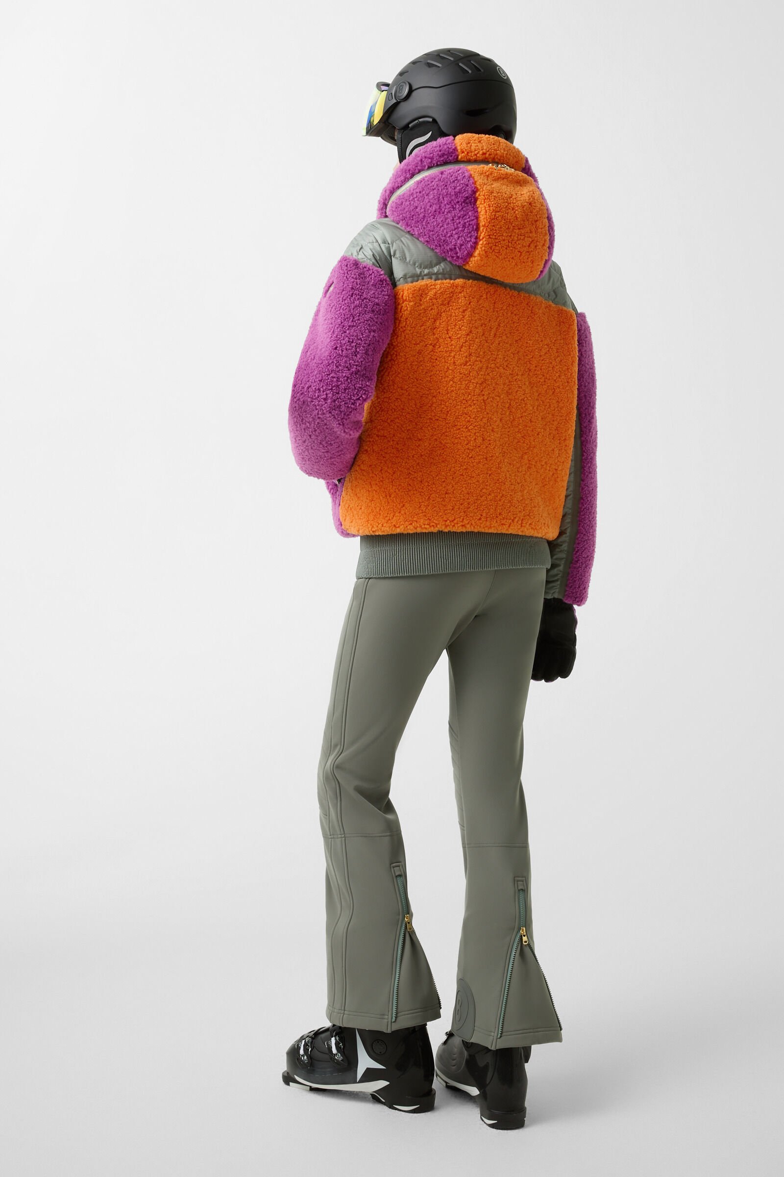 Kora ski jacket Orange/purple