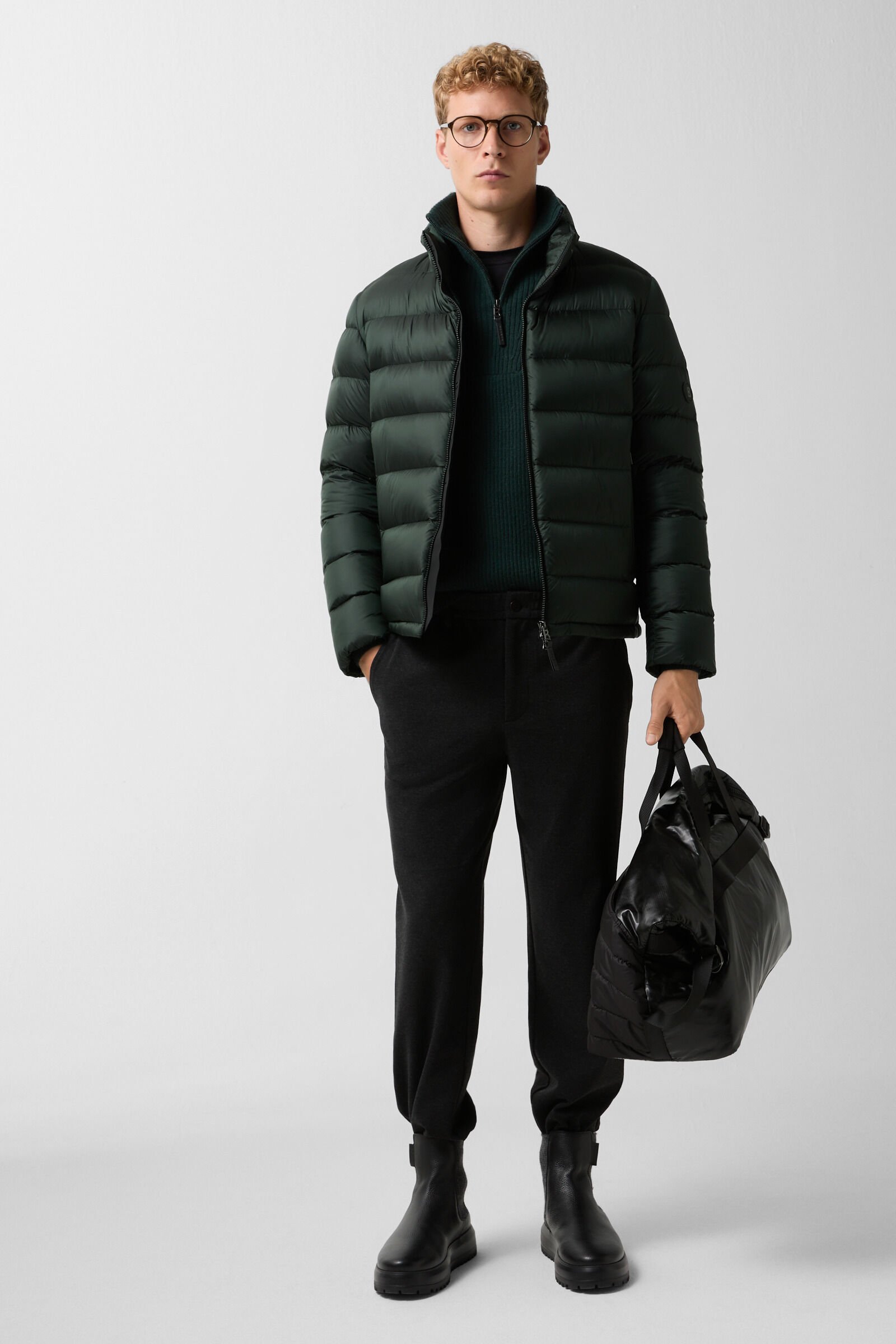Hugh down jacket Dark green