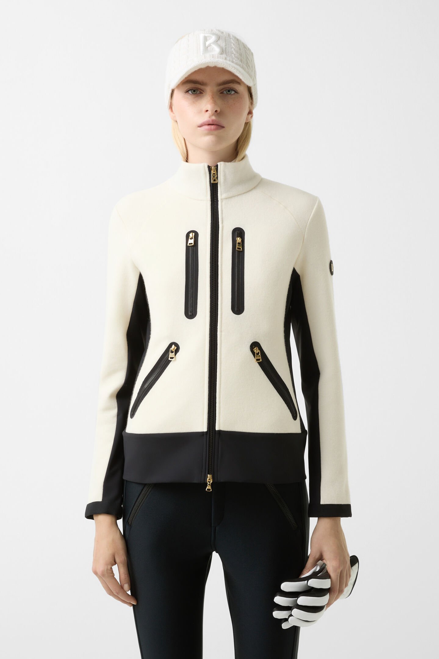 Mid Layer Charlot Off-White/Schwarz