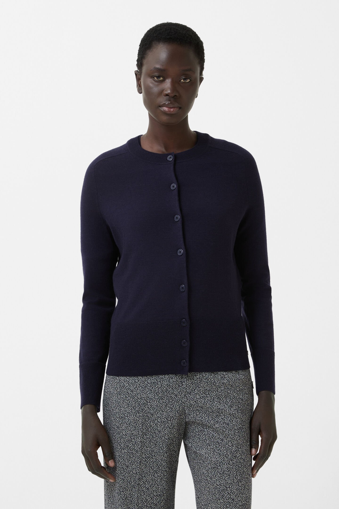 Ilma knit jacket Navy blue