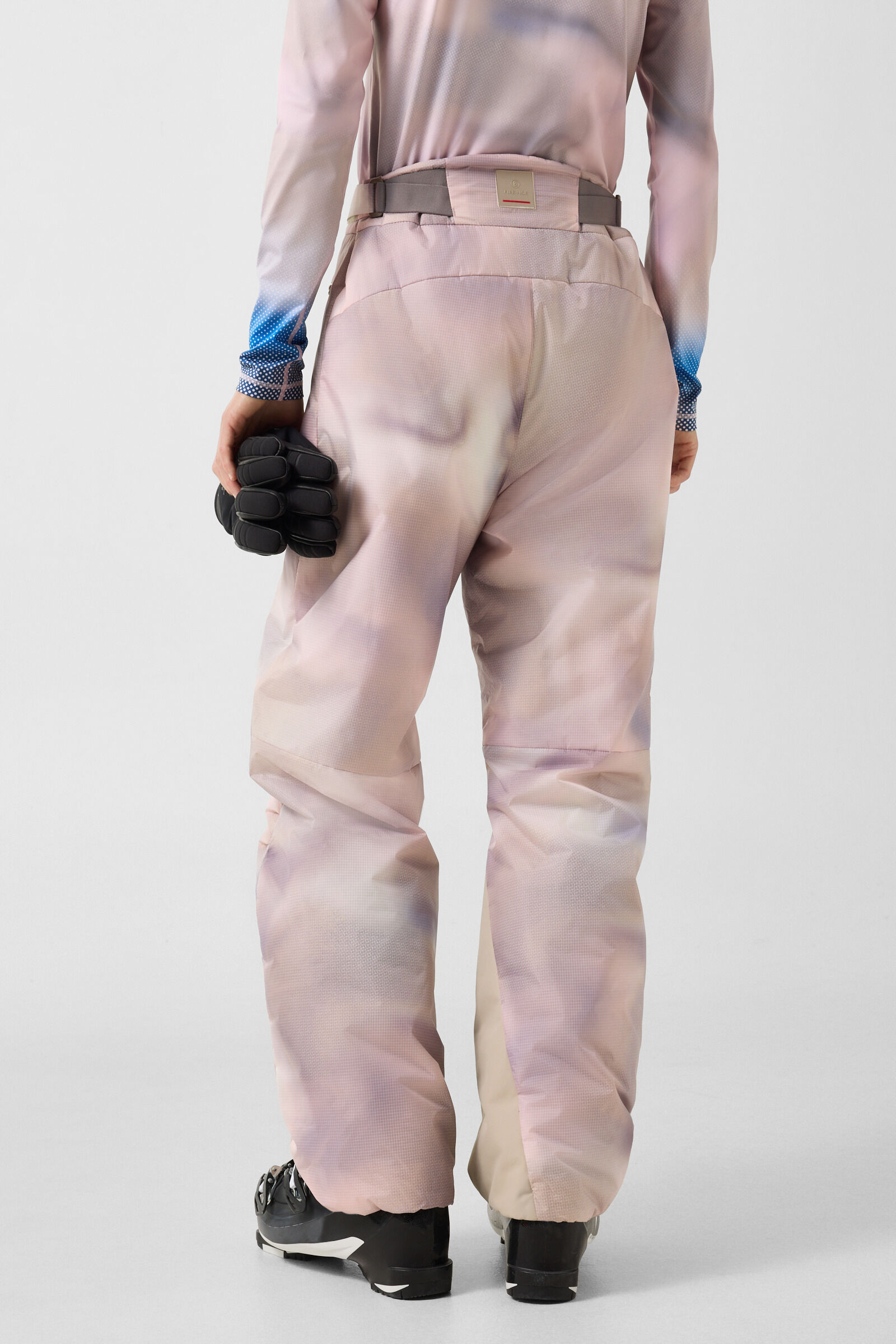 Skihose Eliani Rosa/Violett/Beige