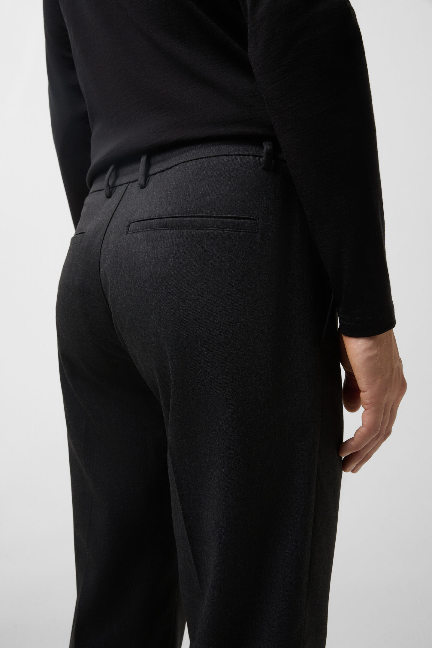 Geplooide broek Marcus Antraciet
