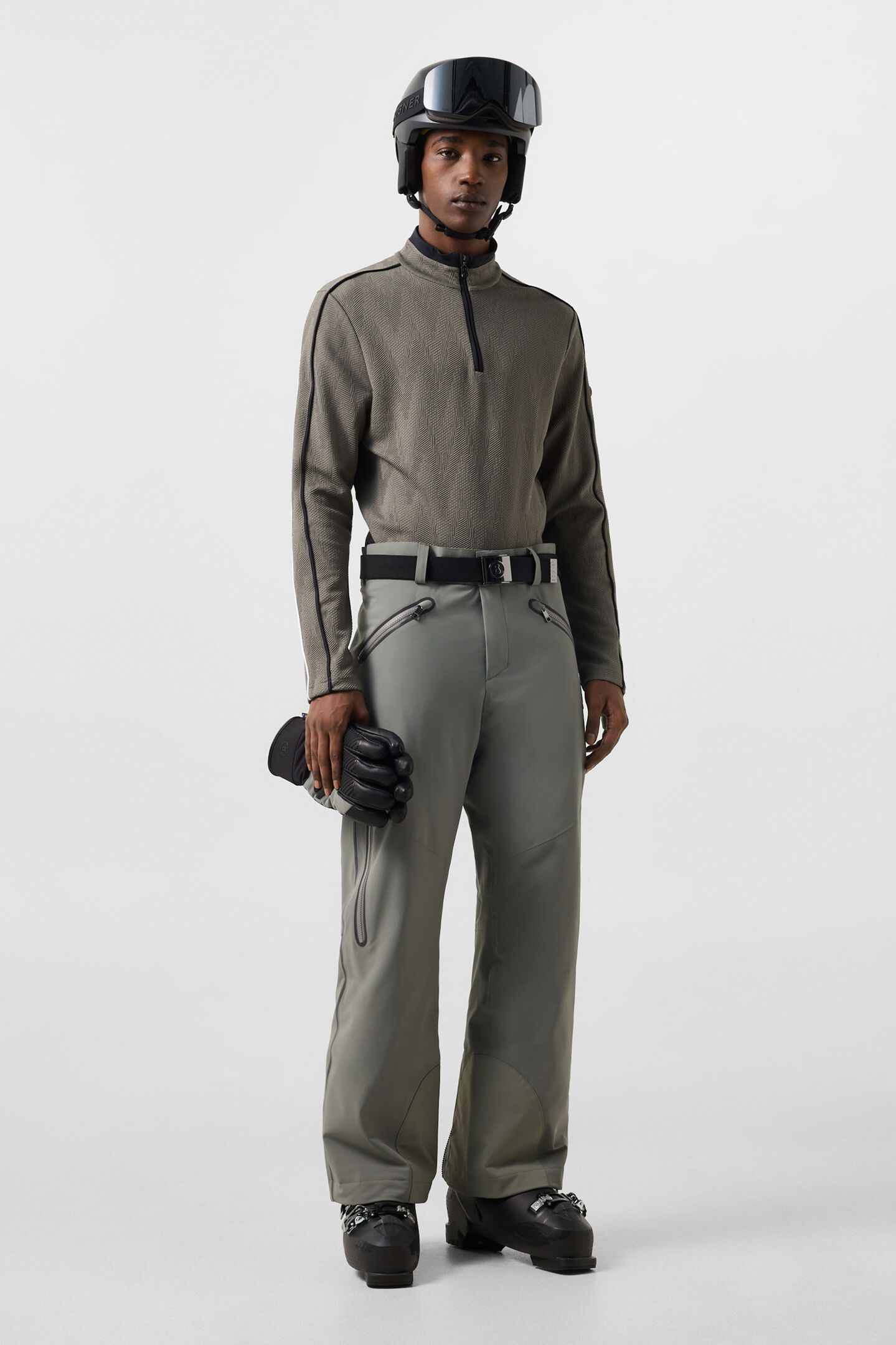 Tim's ski trousers Grey/Olive