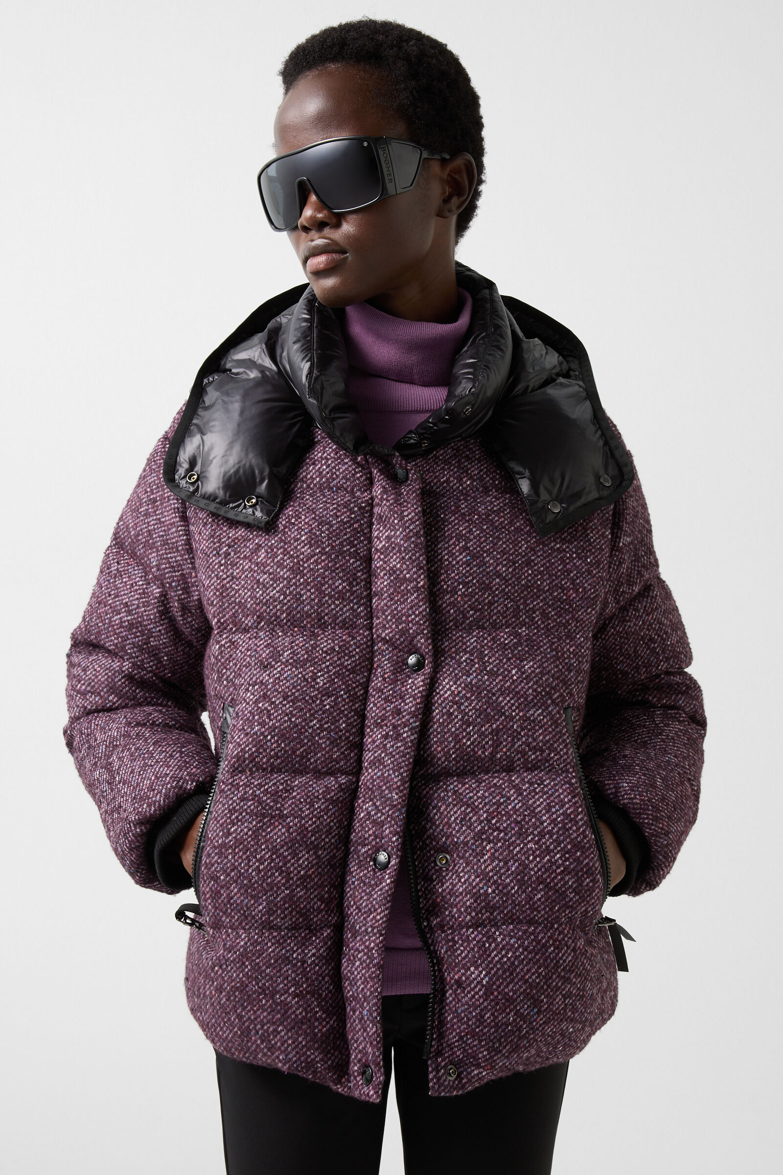 Purple down jacket outlet