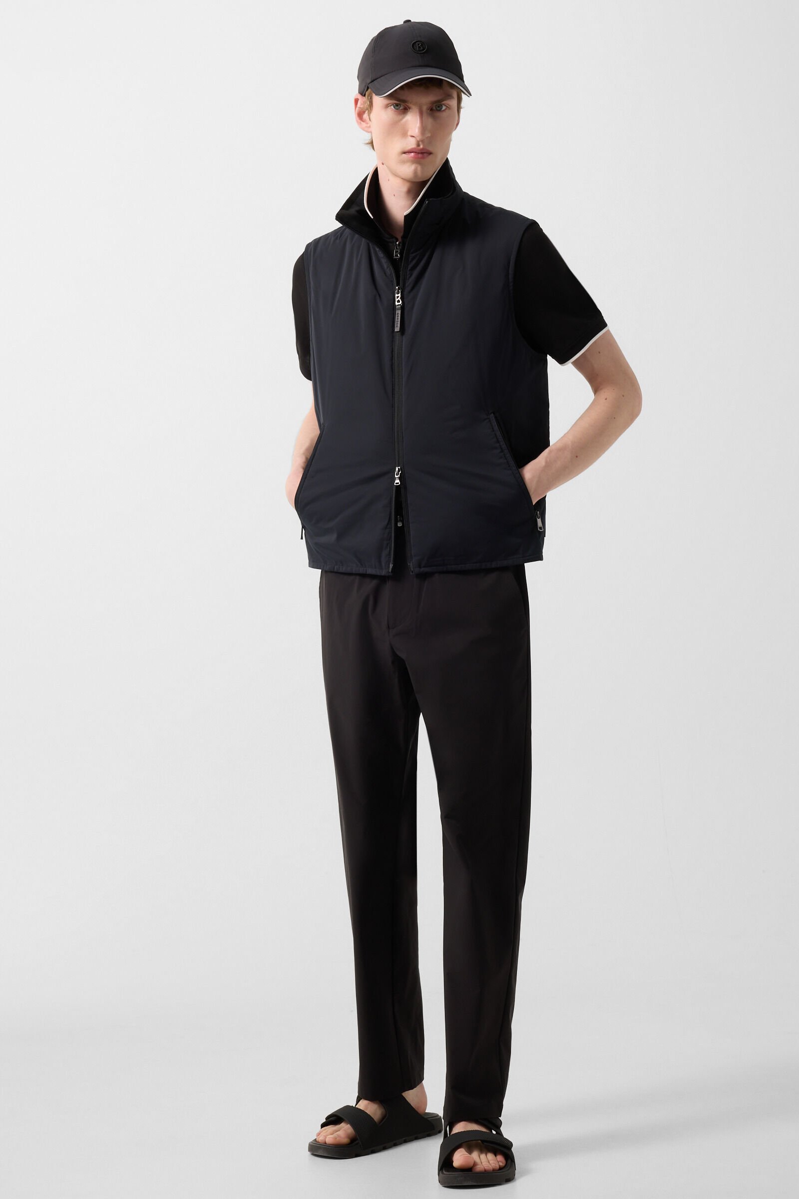 Jonny lightweight waistcoat Black