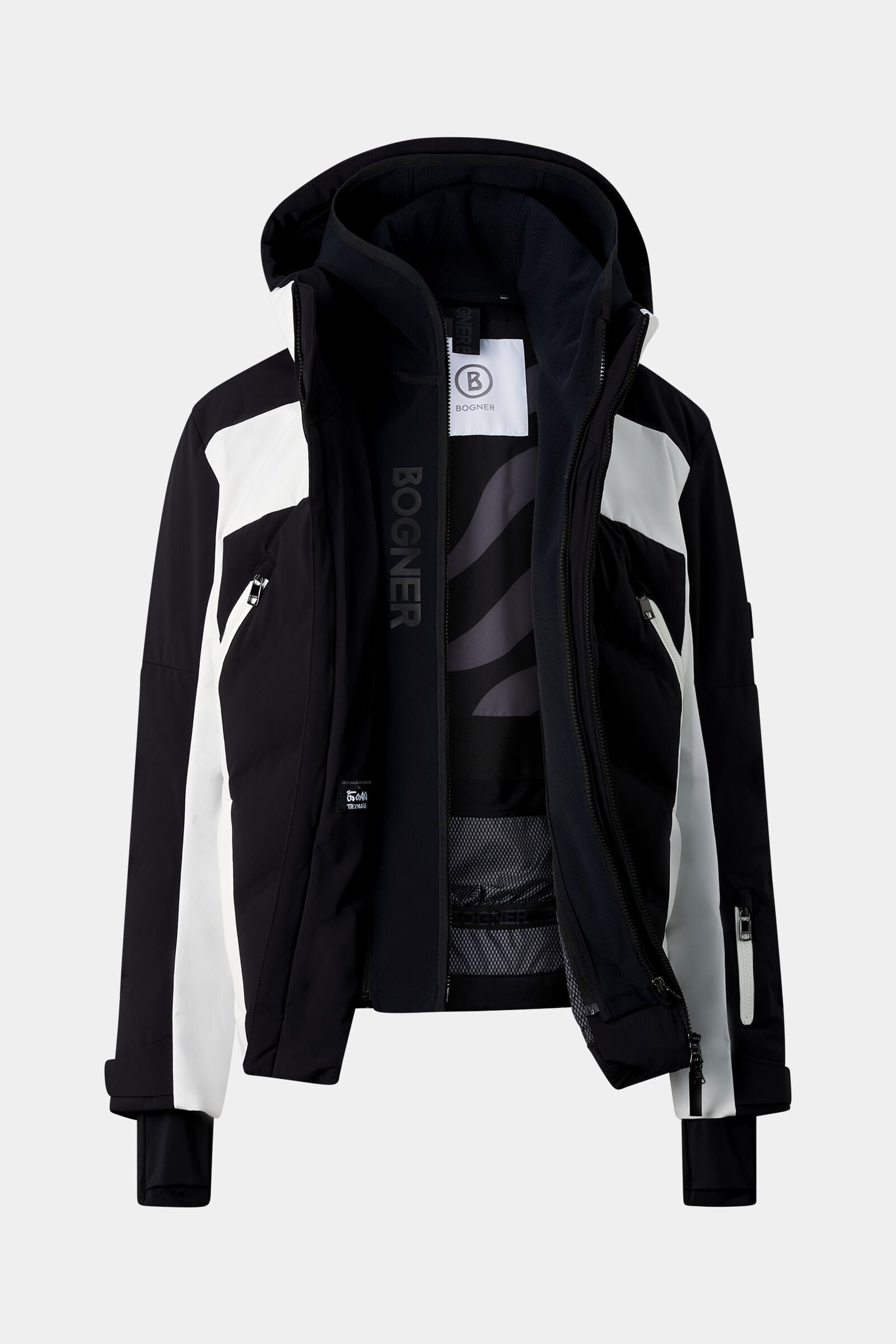 Jervie ski jacket Black and white