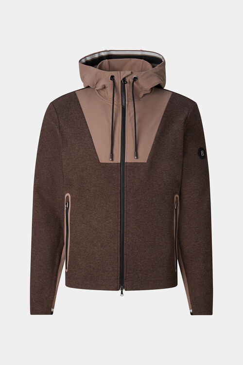 Jannis Mid-Layer Hybrid Jacket Dark Brown/Taupe