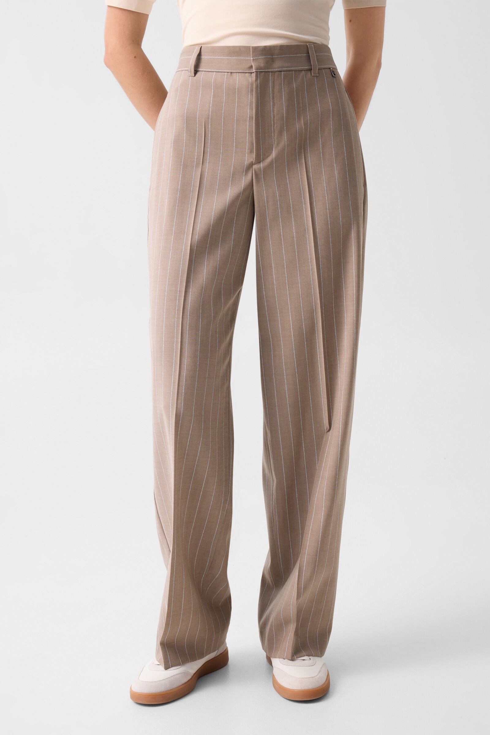 Schurwoll-Hose Joya Camel