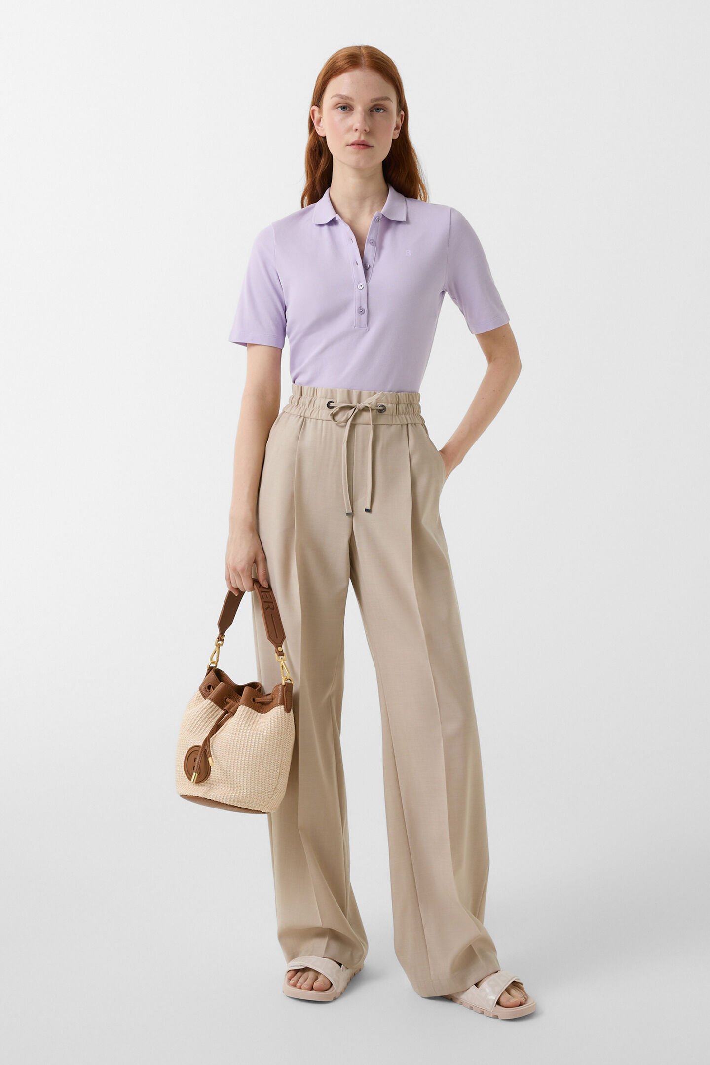 Bundfaltenhose Ella Beige