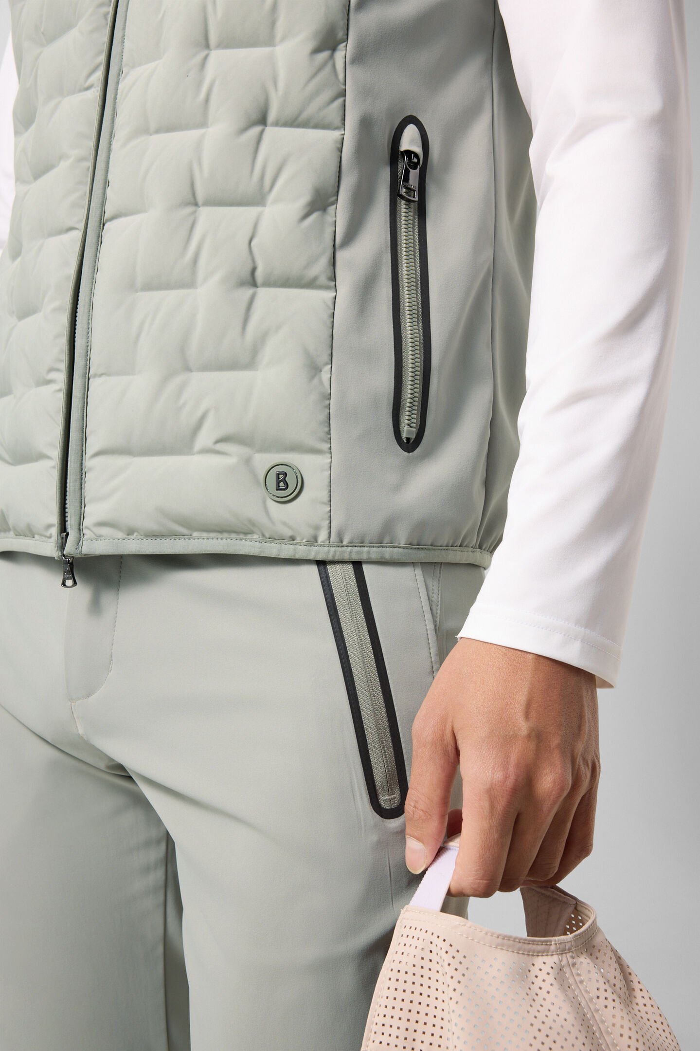 Dane hybrid waistcoat Eucalyptus