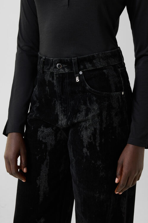 Lizzy Wide-Fit Jeans Black
