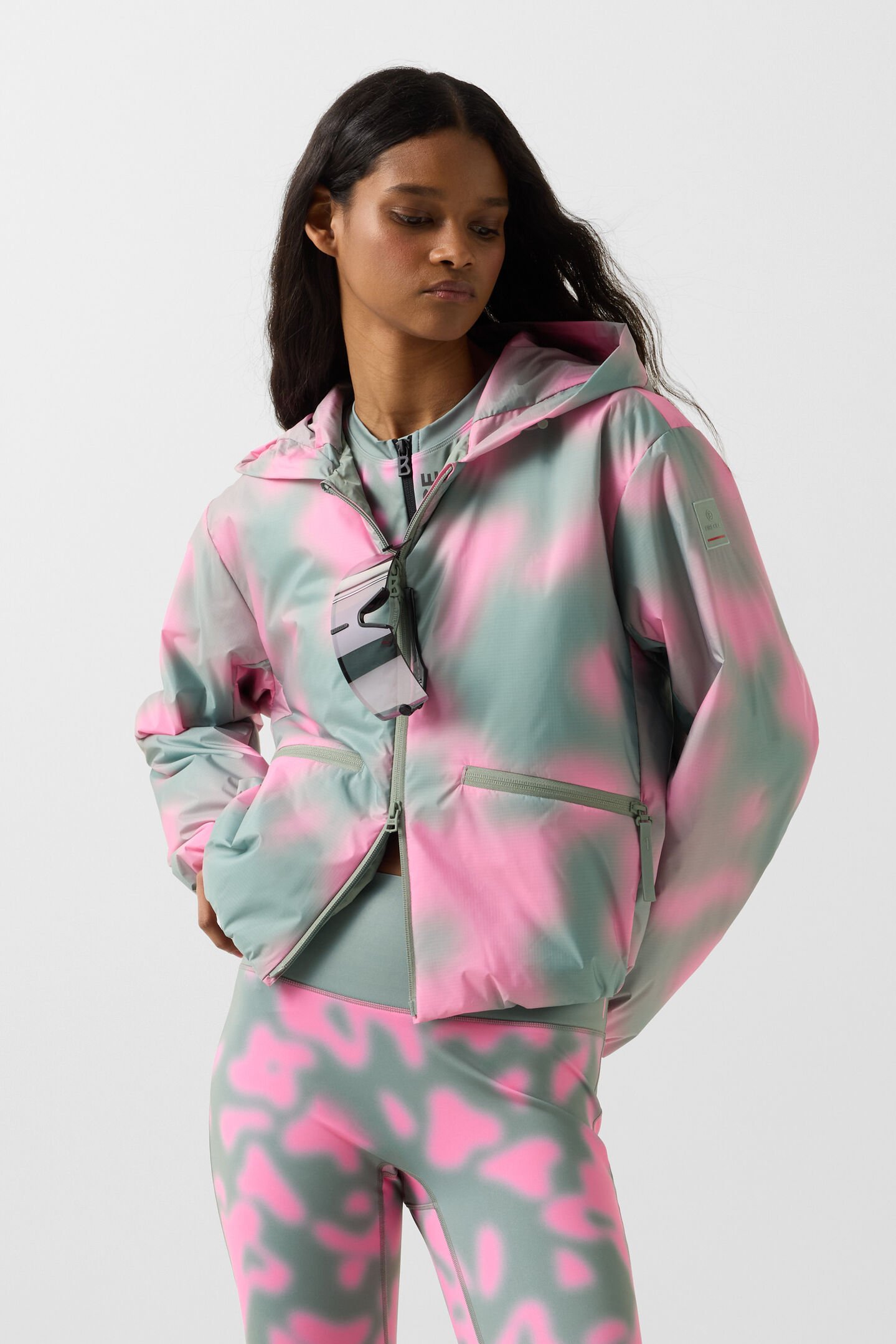 Yadira functional jacket Eucalyptus/Pink