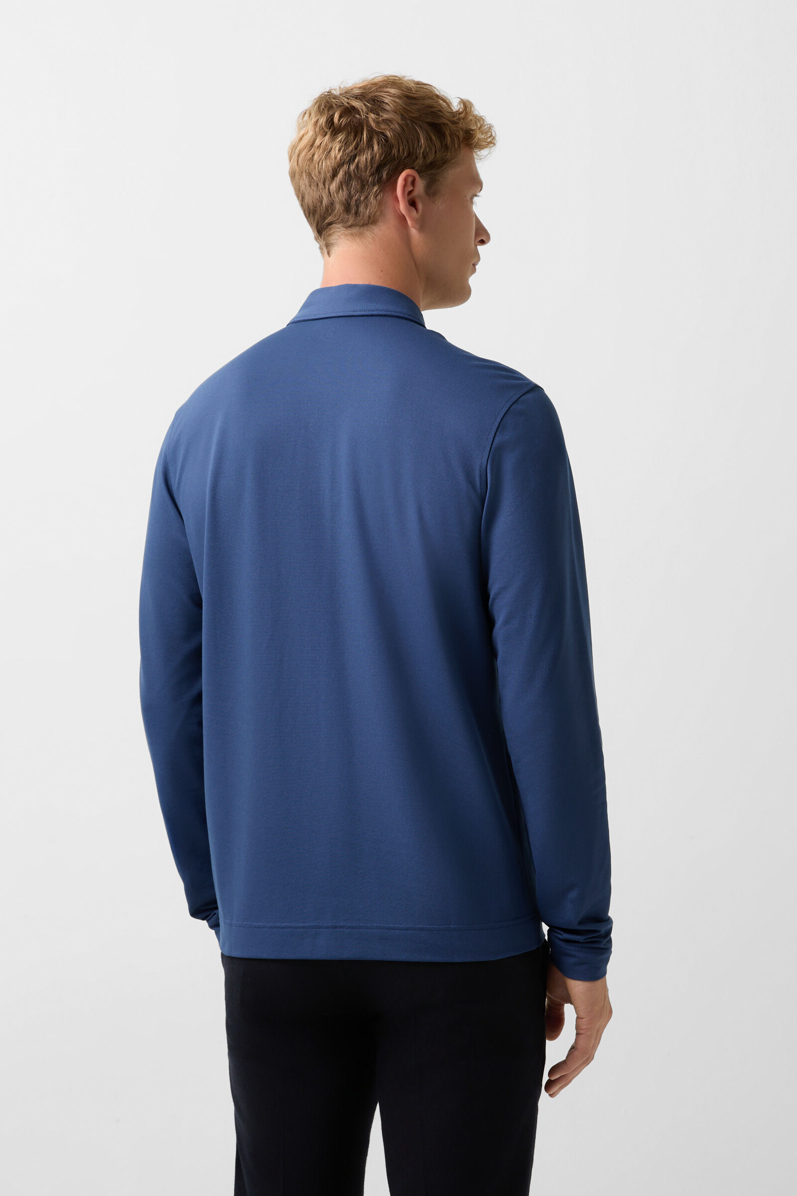 Timon polo long-sleeved top Blue