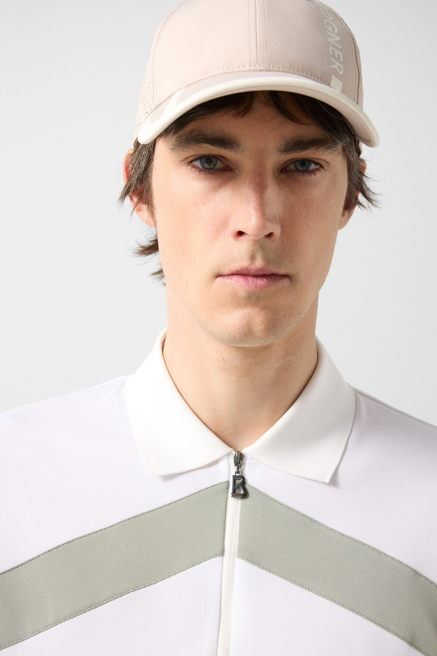 Cuno functional short-sleeved top Eucalyptus/white