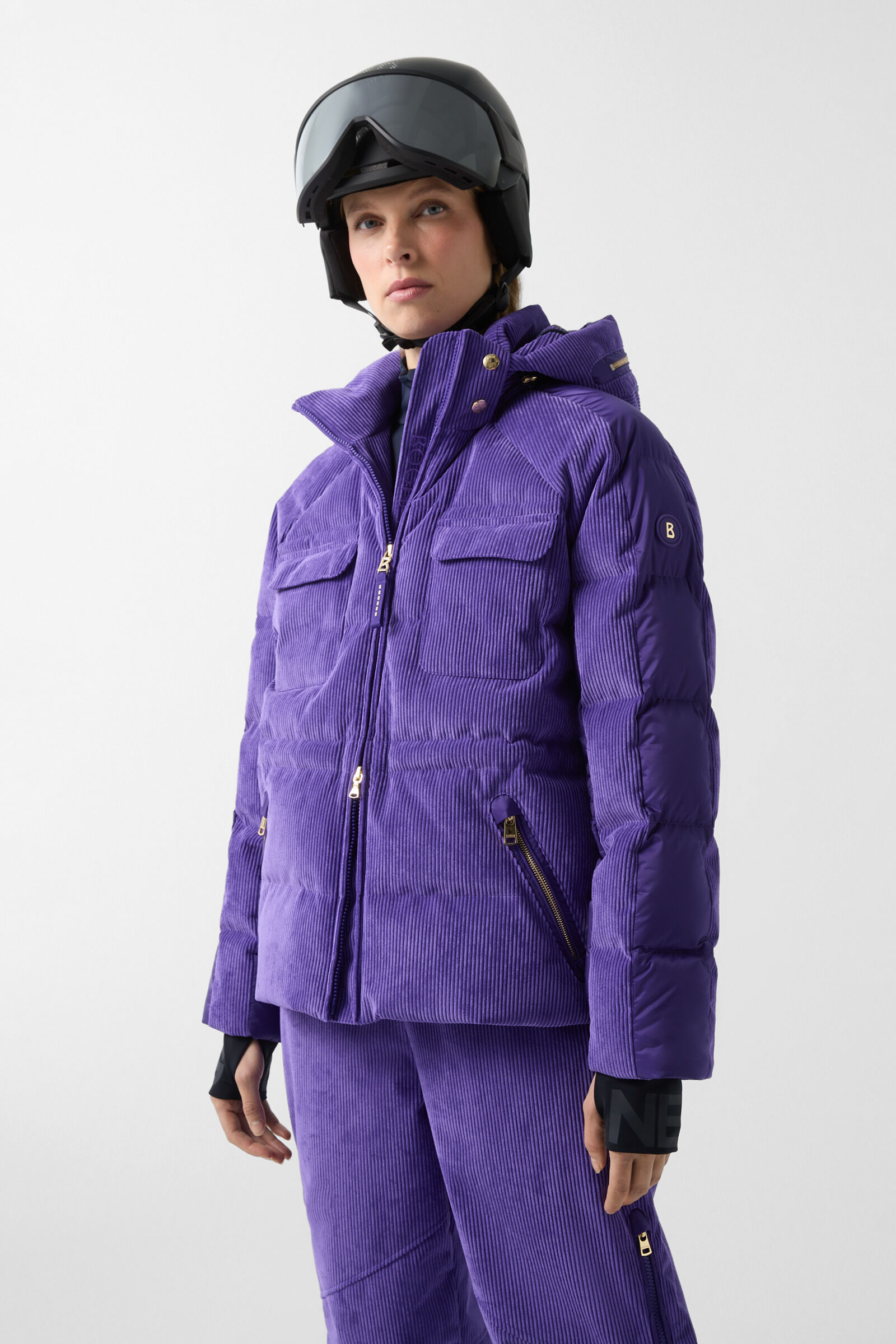 Marli corduroy ski jacket Violet