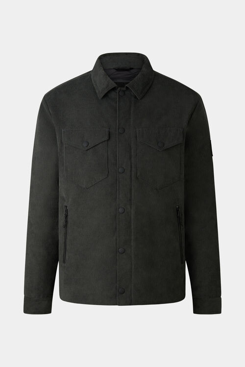 Cord-Hemdjacke Zadok Dunkelgr&uuml;n