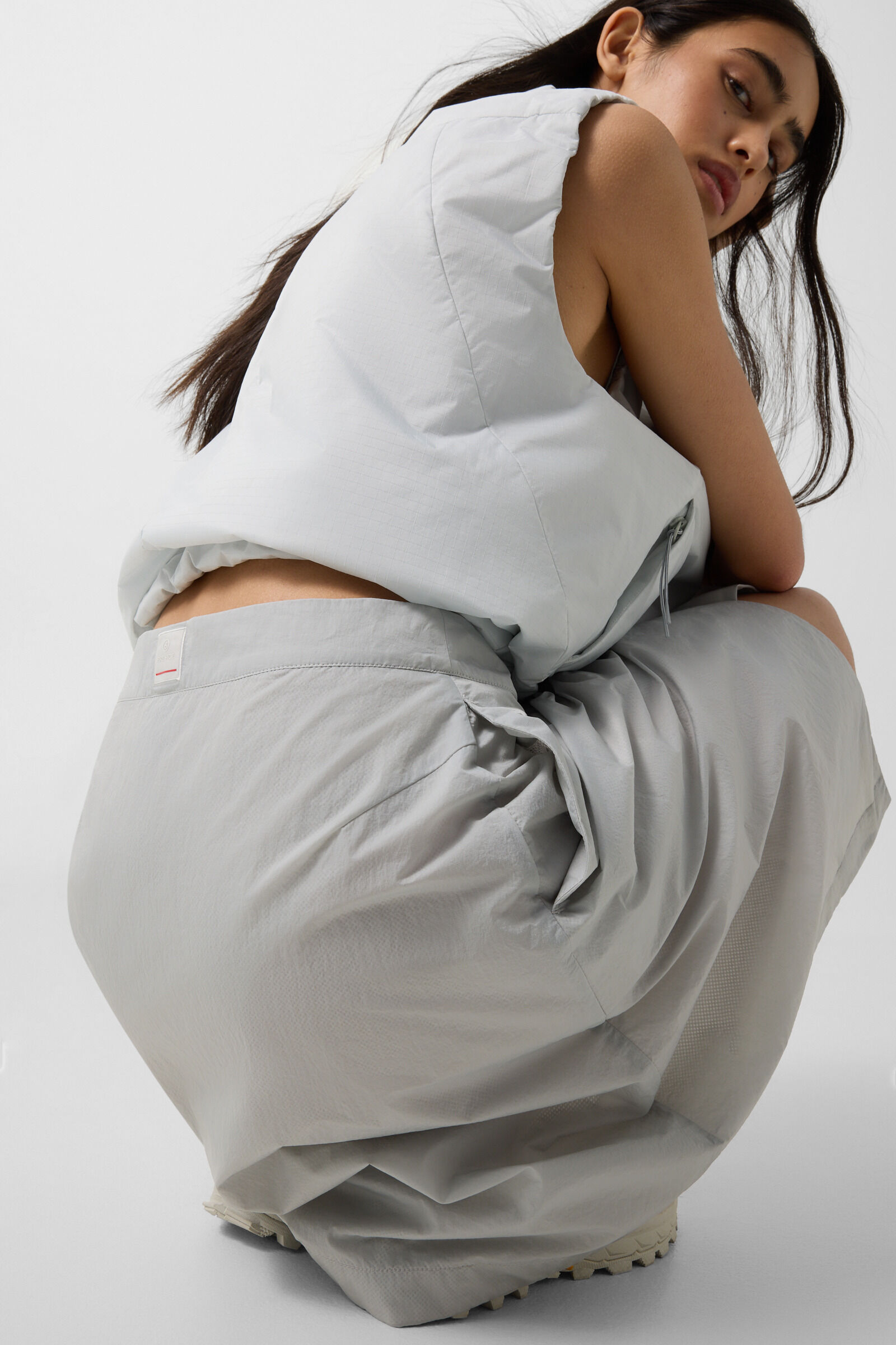 Wrap skirt Tela Light grey