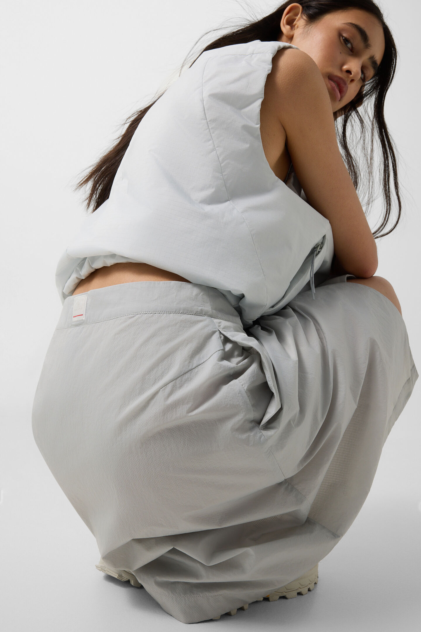 Wrap skirt Tela Light grey