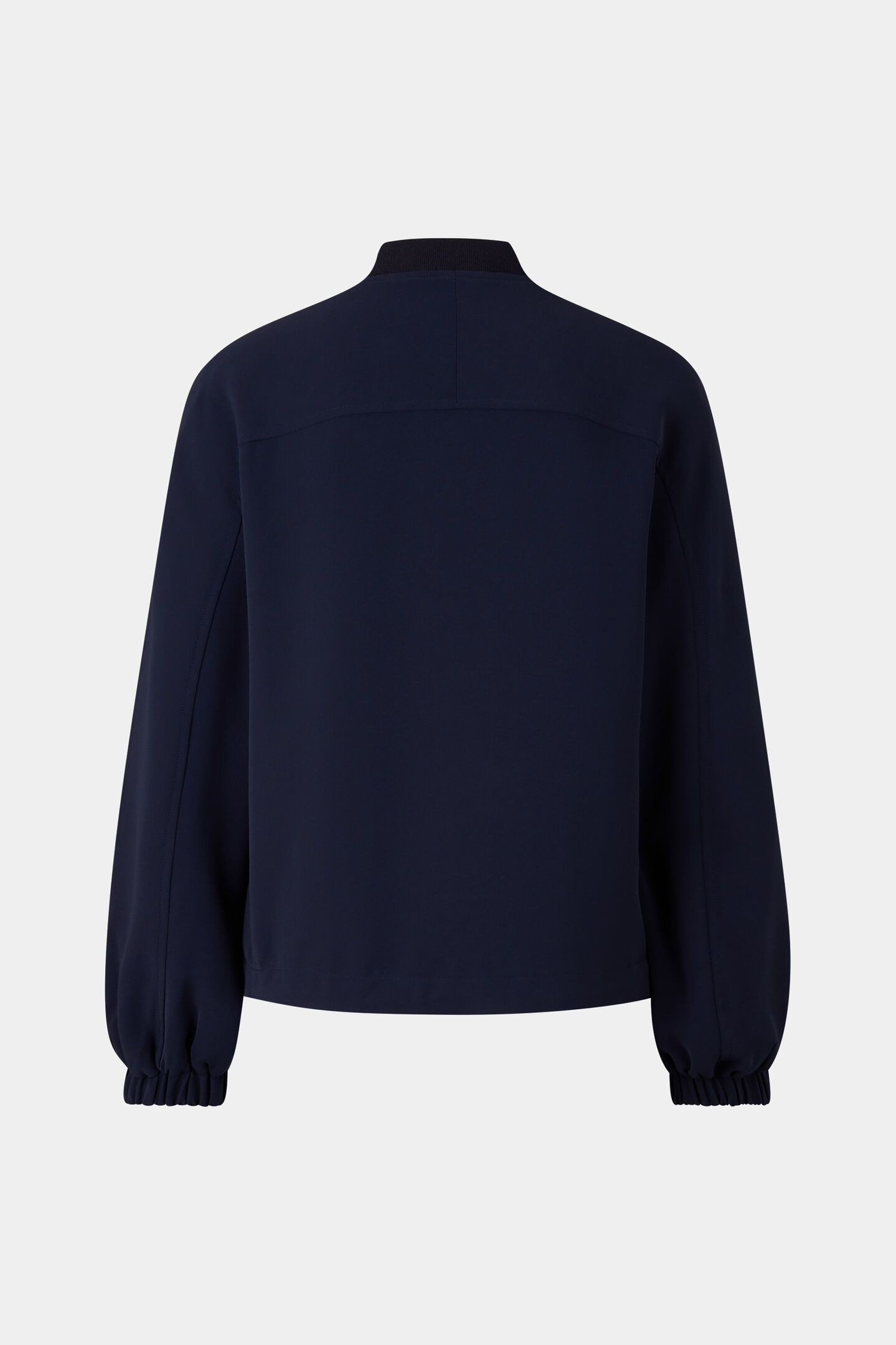 Crêpe-Blouson Sheila Navy-Blau