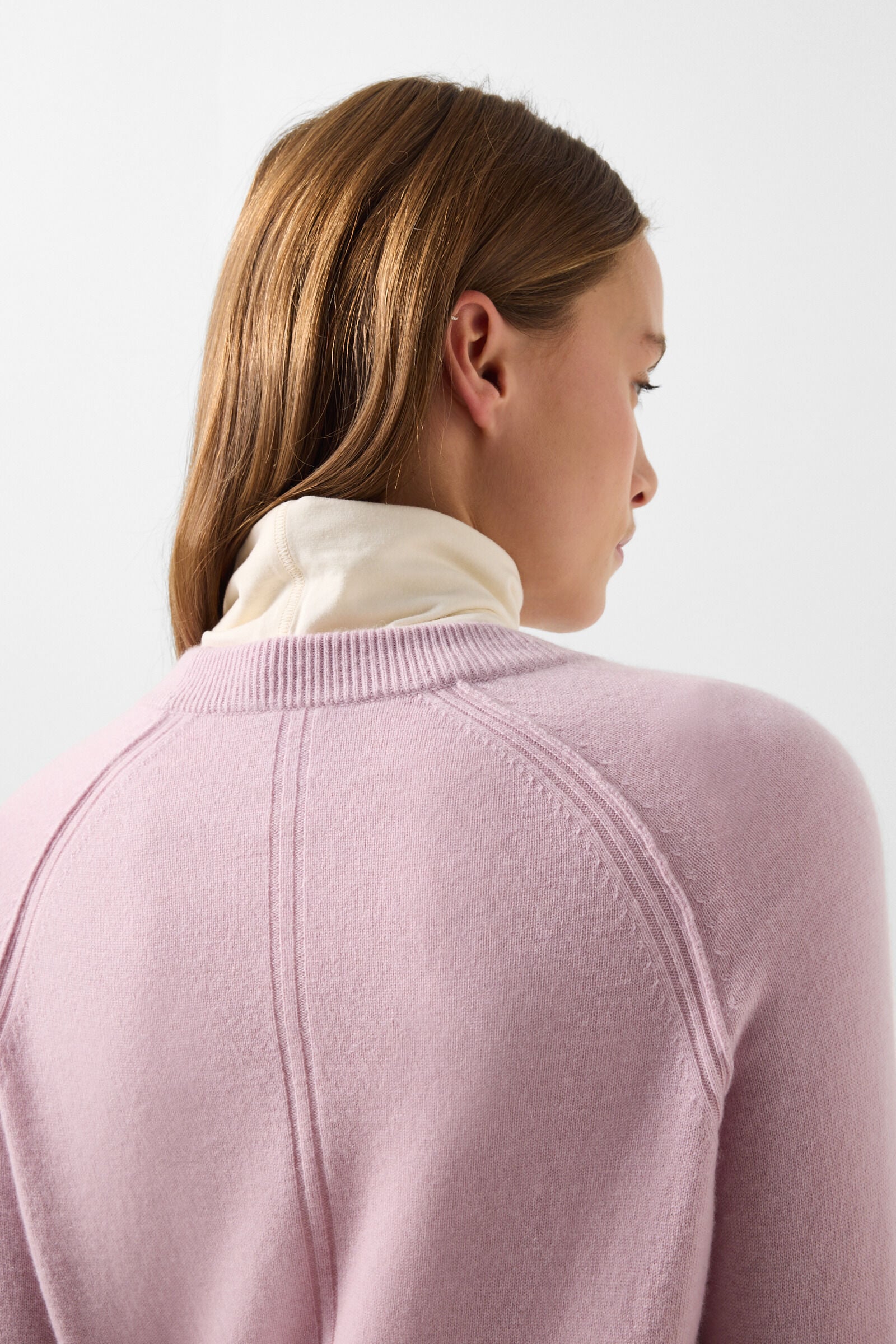 Vanessa pure new wool and cashmere jumper Ros&eacute;